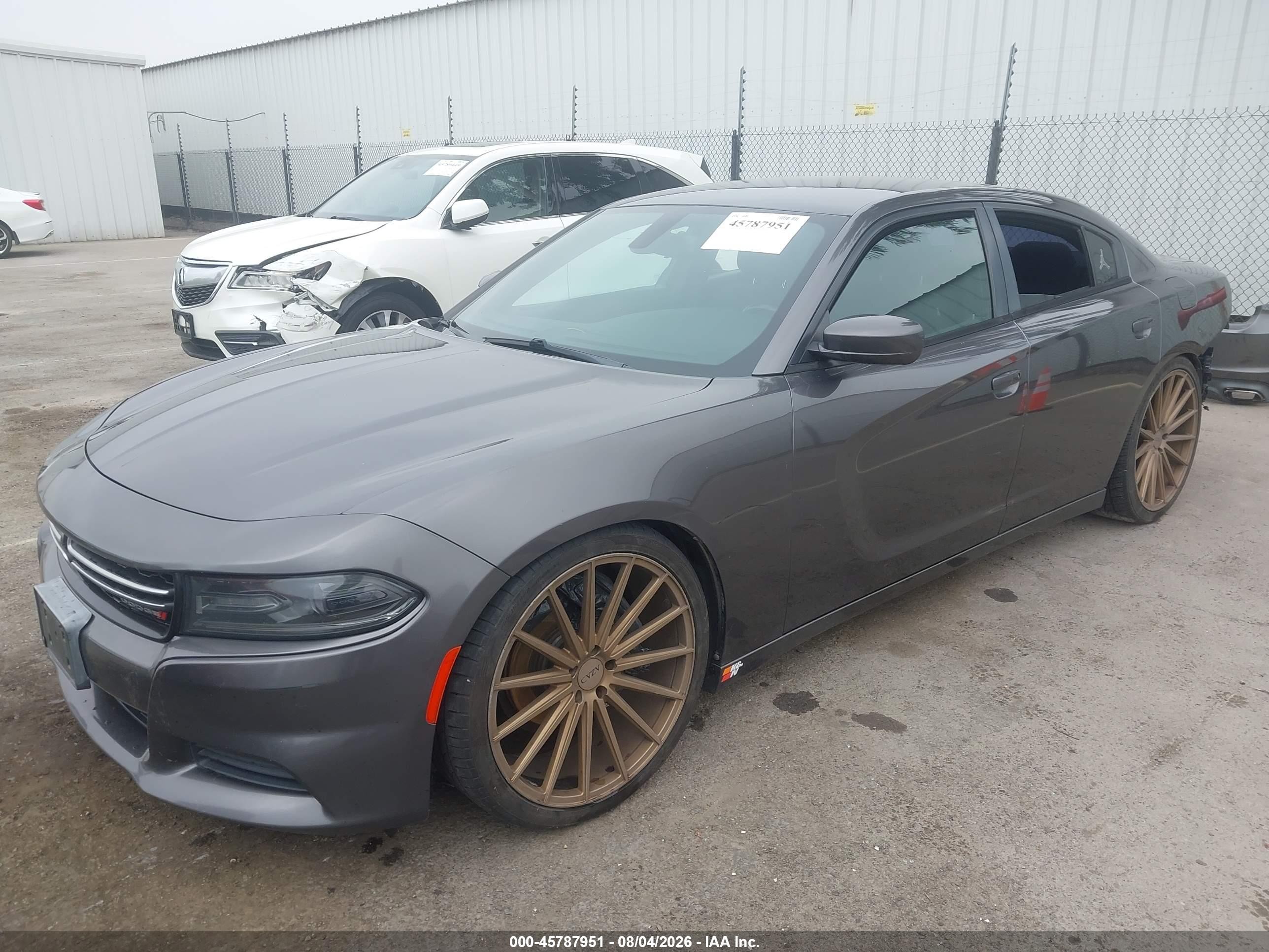 2015 Dodge Charger VIN 2C3CDXBG7FH826650 IAAI salvage auction — Rear End, Salvage (California), sold $2,100 on 2026-09-08 (photo 2)