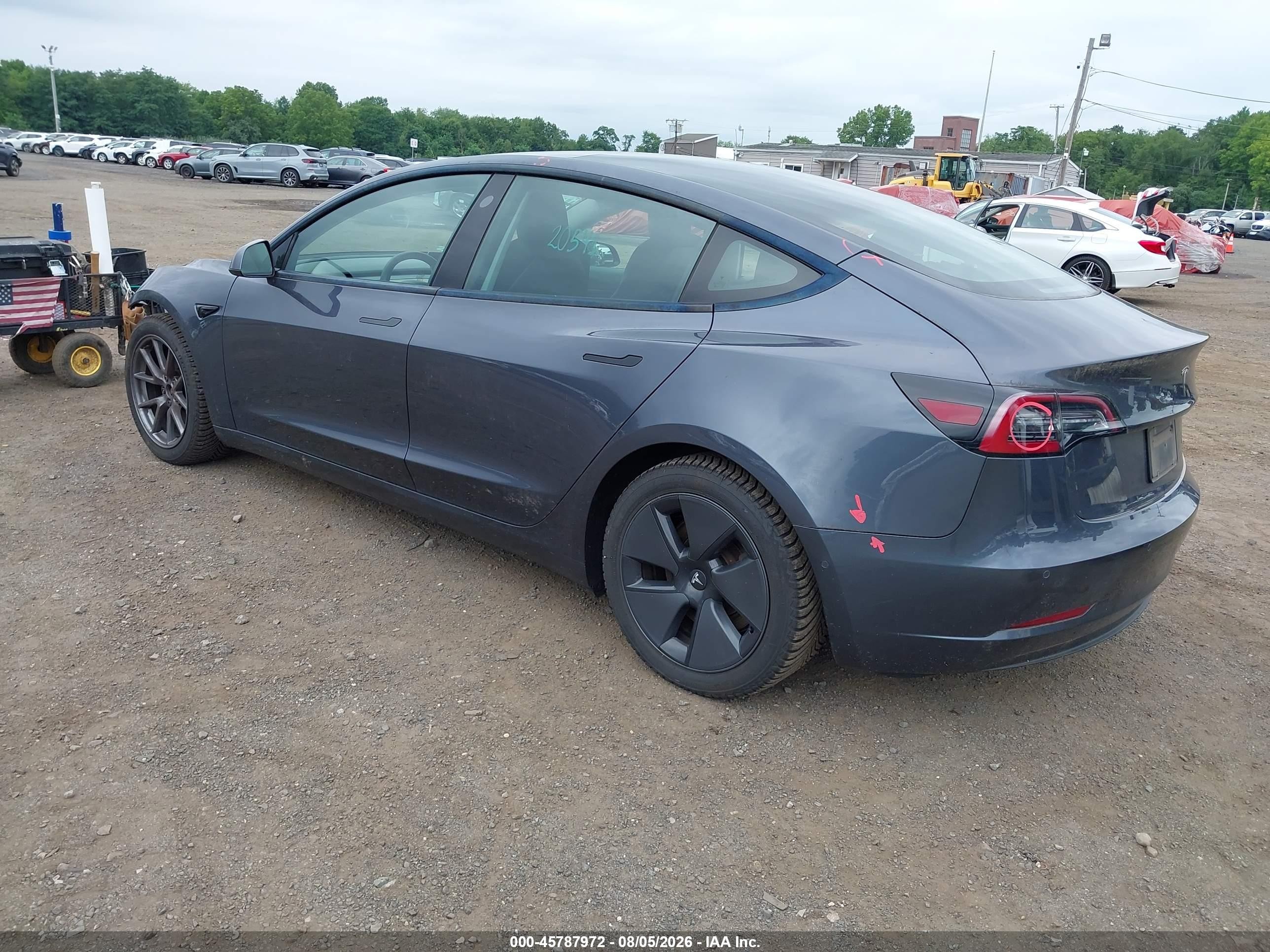 2021 Tesla Model 3 VIN 5YJ3E1EB8MF849119 IAAI salvage auction — Front End, Salvage (Idaho), sold $8,400 on 2026-08-31 (photo 3)