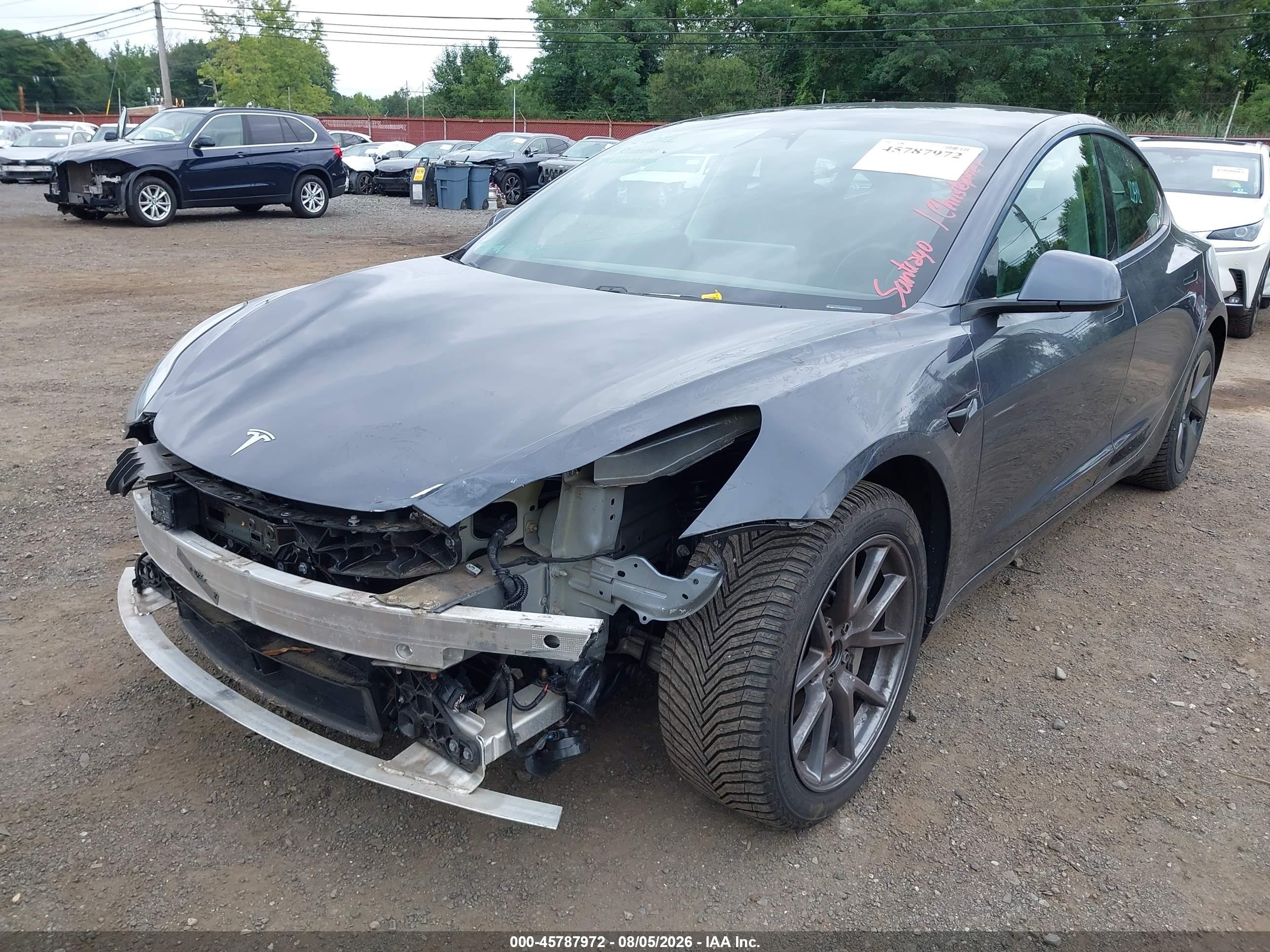 2021 Tesla Model 3 VIN 5YJ3E1EB8MF849119 IAAI salvage auction — Front End, Salvage (Idaho), sold $8,400 on 2026-08-31 (photo 6)
