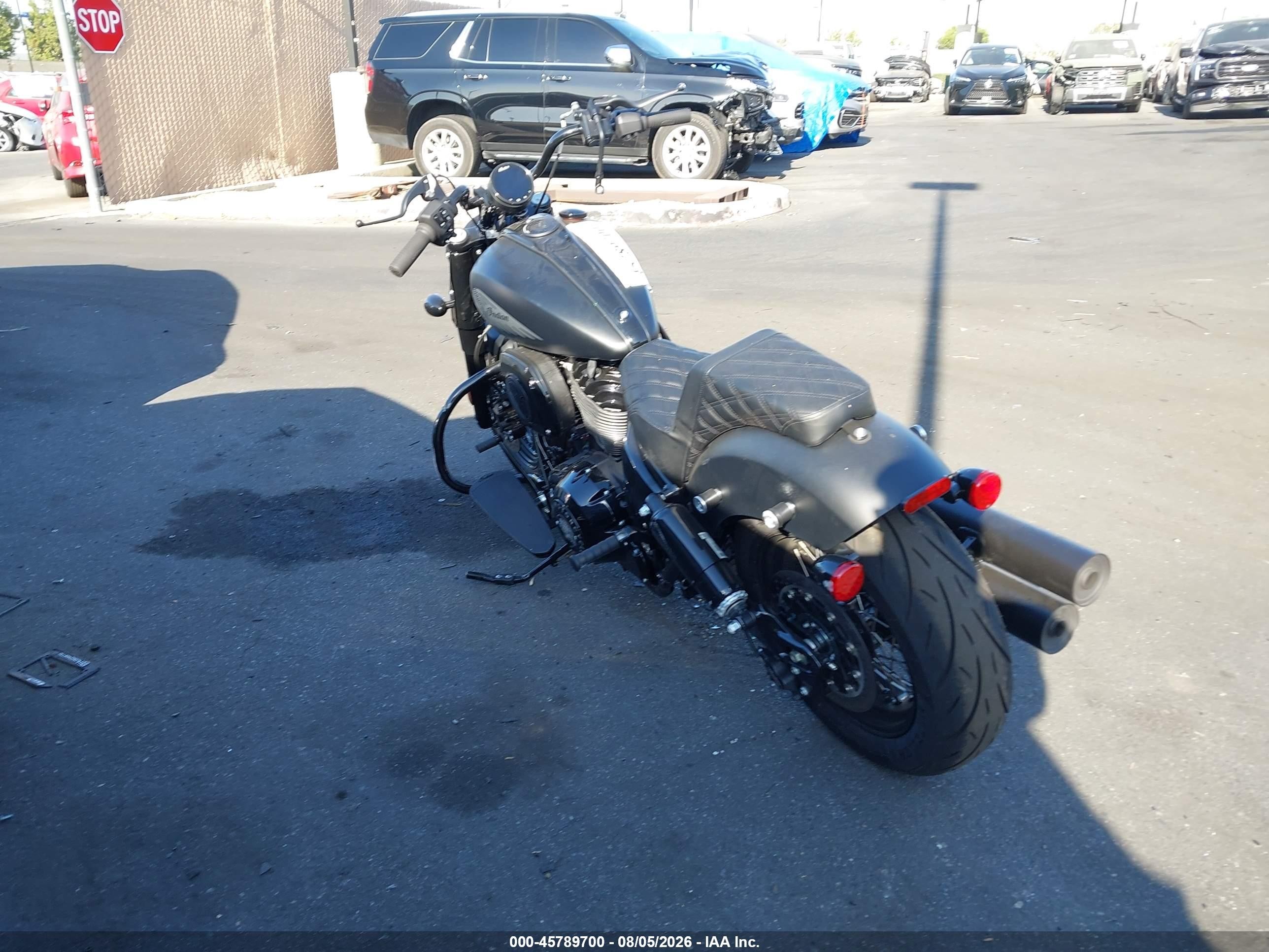 2026 Indian Motorcycle Co. Chief VIN 56KDLDBH3T3030920 IAAI salvage auction — Side, Salvage Certificate (California), sold $4,250 on 2026-09-18 (photo 3)