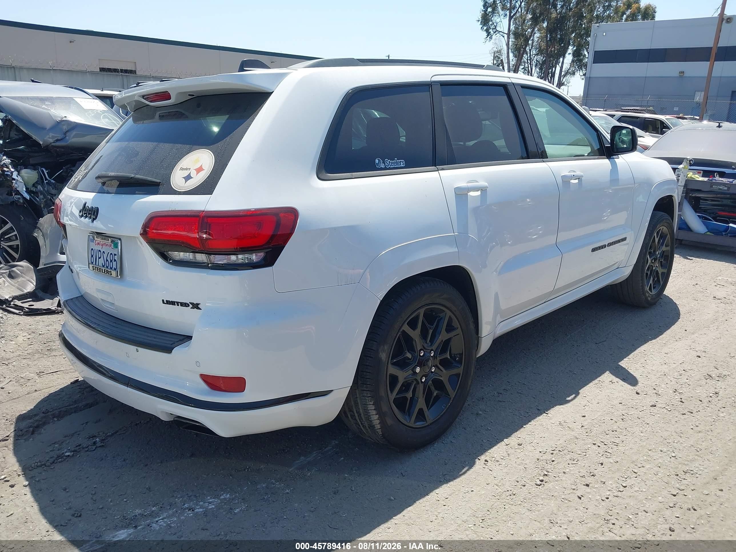 2021 Jeep Grand cherokee VIN 1C4RJFBG0MC669584 IAAI salvage auction — Rear End, Salvage Certificate (California), sold $10,500 on 2026-09-05 (photo 4)