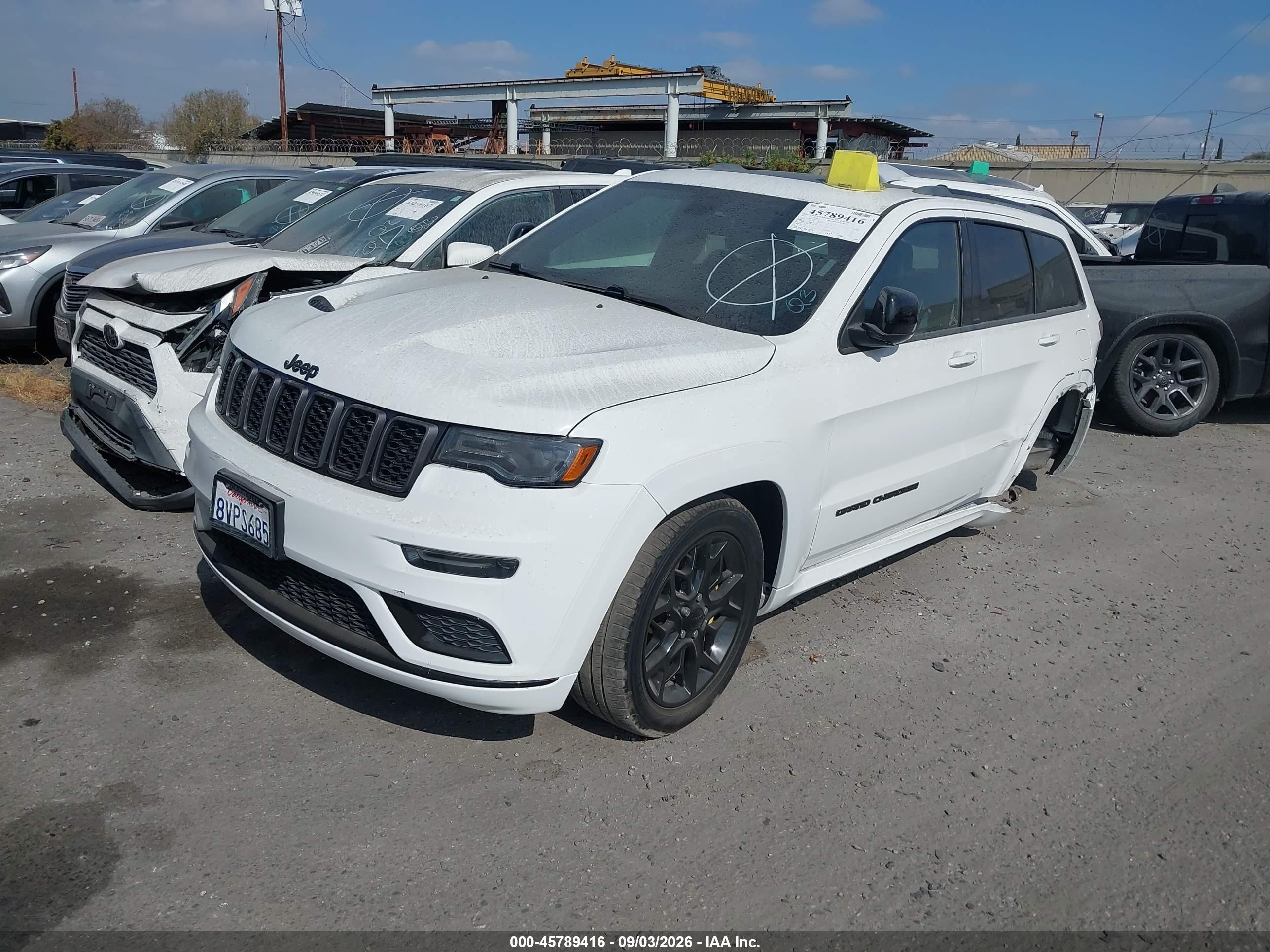 2021 Jeep Grand cherokee VIN 1C4RJFBG0MC669584 IAAI salvage auction — Rear End, Salvage Certificate (California), sold $10,500 on 2026-09-05 (photo 2)