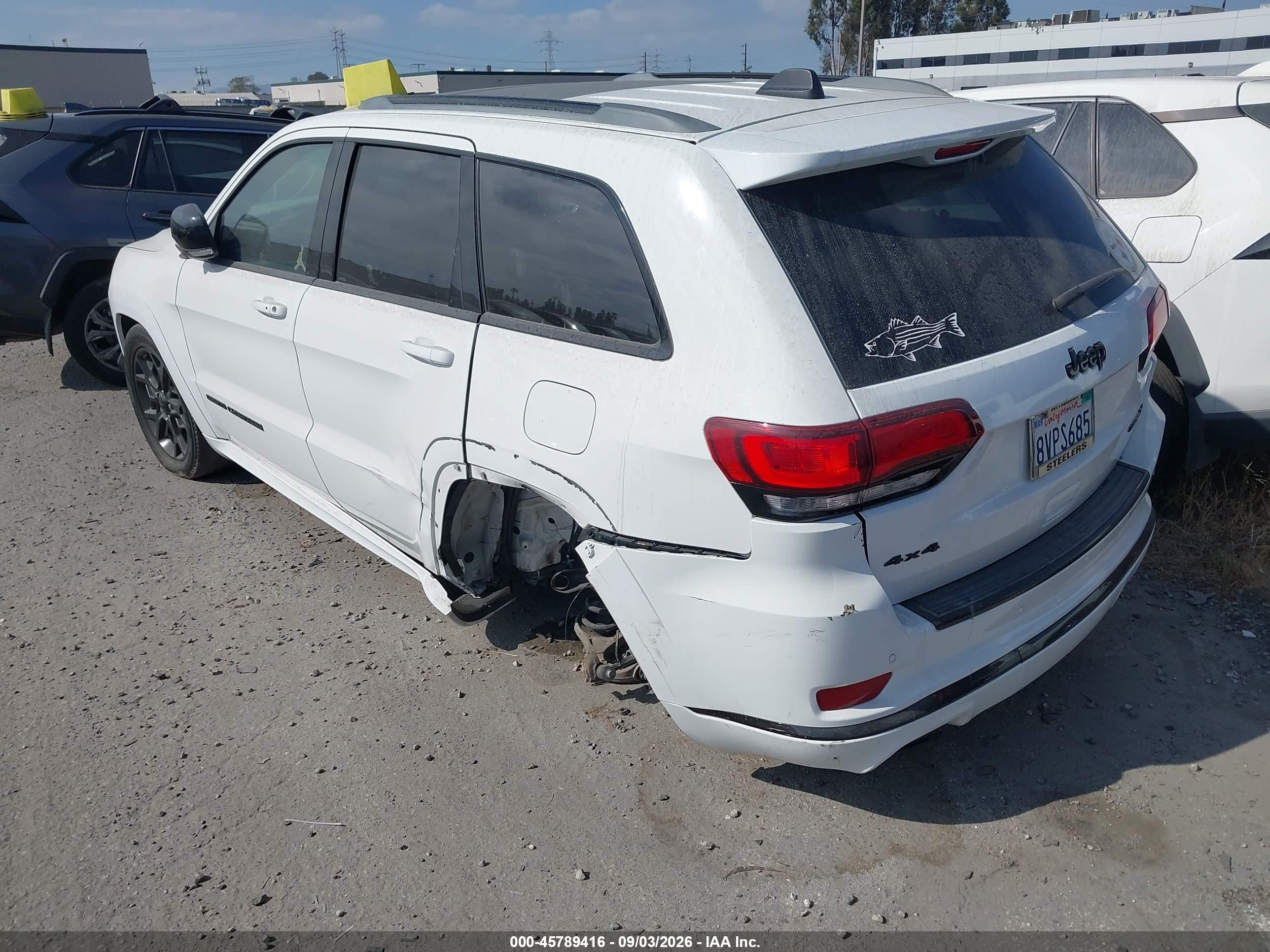 2021 Jeep Grand cherokee VIN 1C4RJFBG0MC669584 IAAI salvage auction — Rear End, Salvage Certificate (California), sold $10,500 on 2026-09-05 (photo 3)