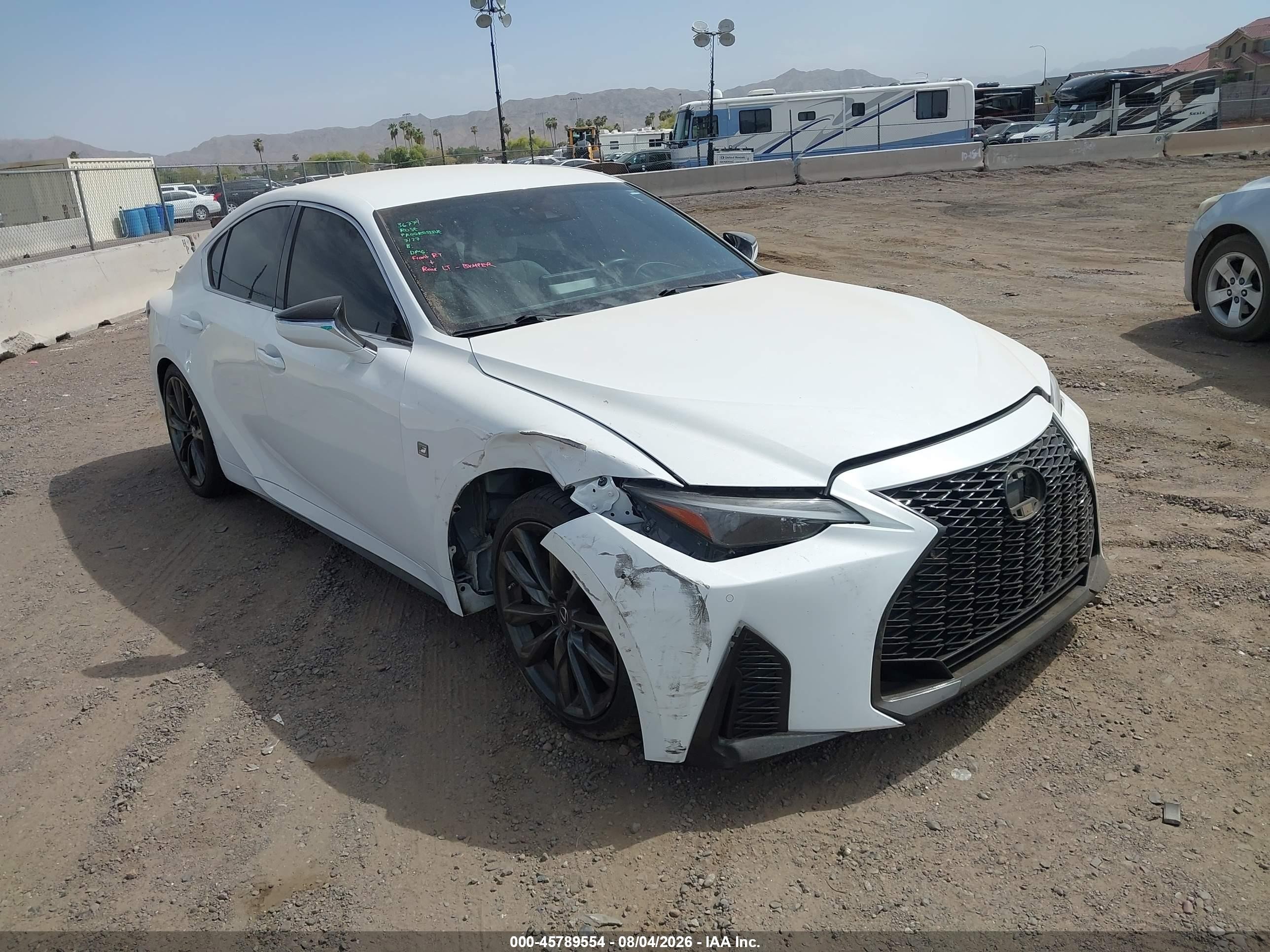 2021 Lexus IS 350 VIN JTHGZ1B28M5040665 — IAAI salvage auction photo
