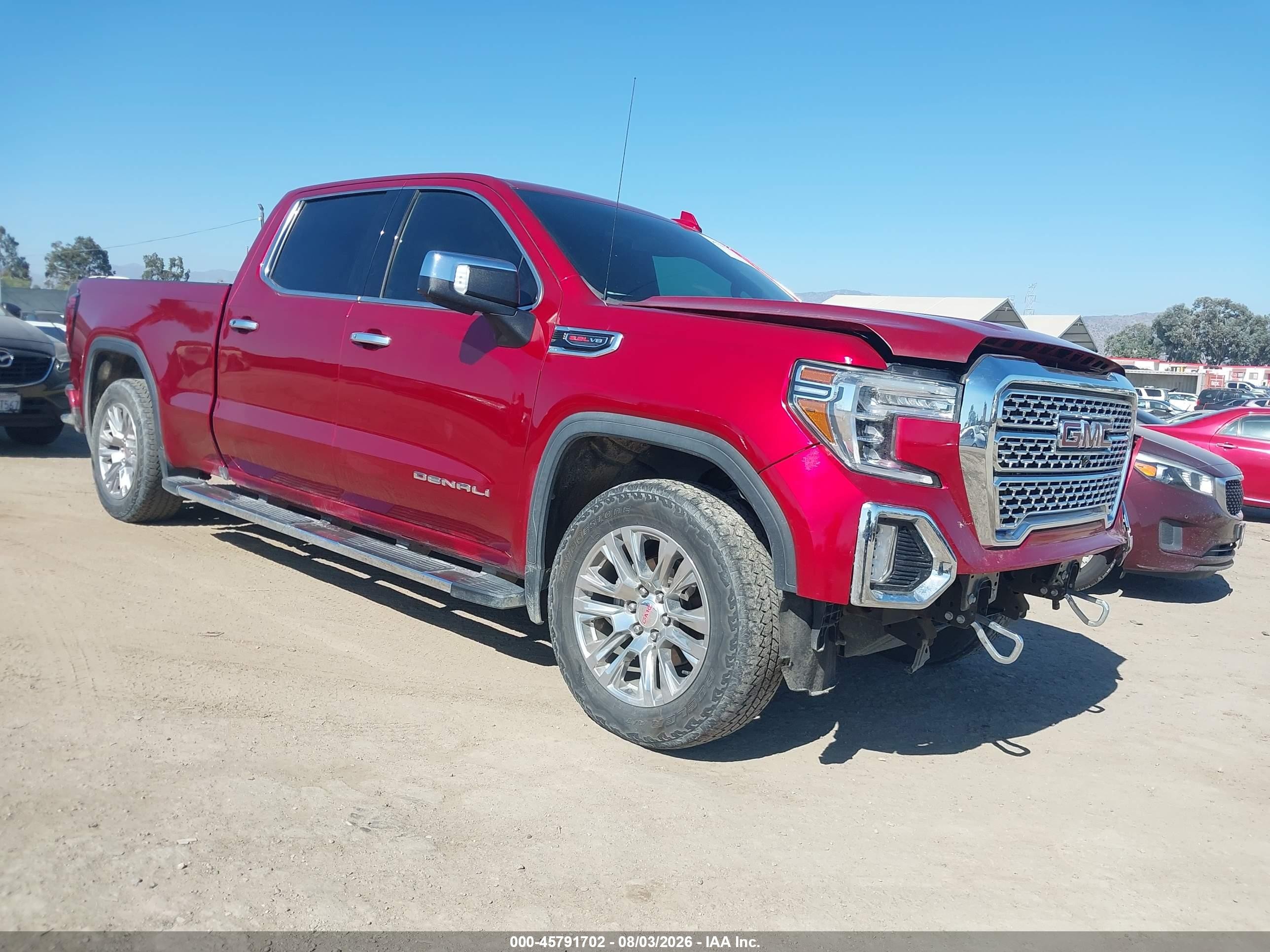2022 Gmc Sierra 1500 limited VIN 3GTU9FELXNG144543 IAAI salvage auction — Unknown, Salvage (California), sold $16,100 on 2026-08-19 (photo 1)