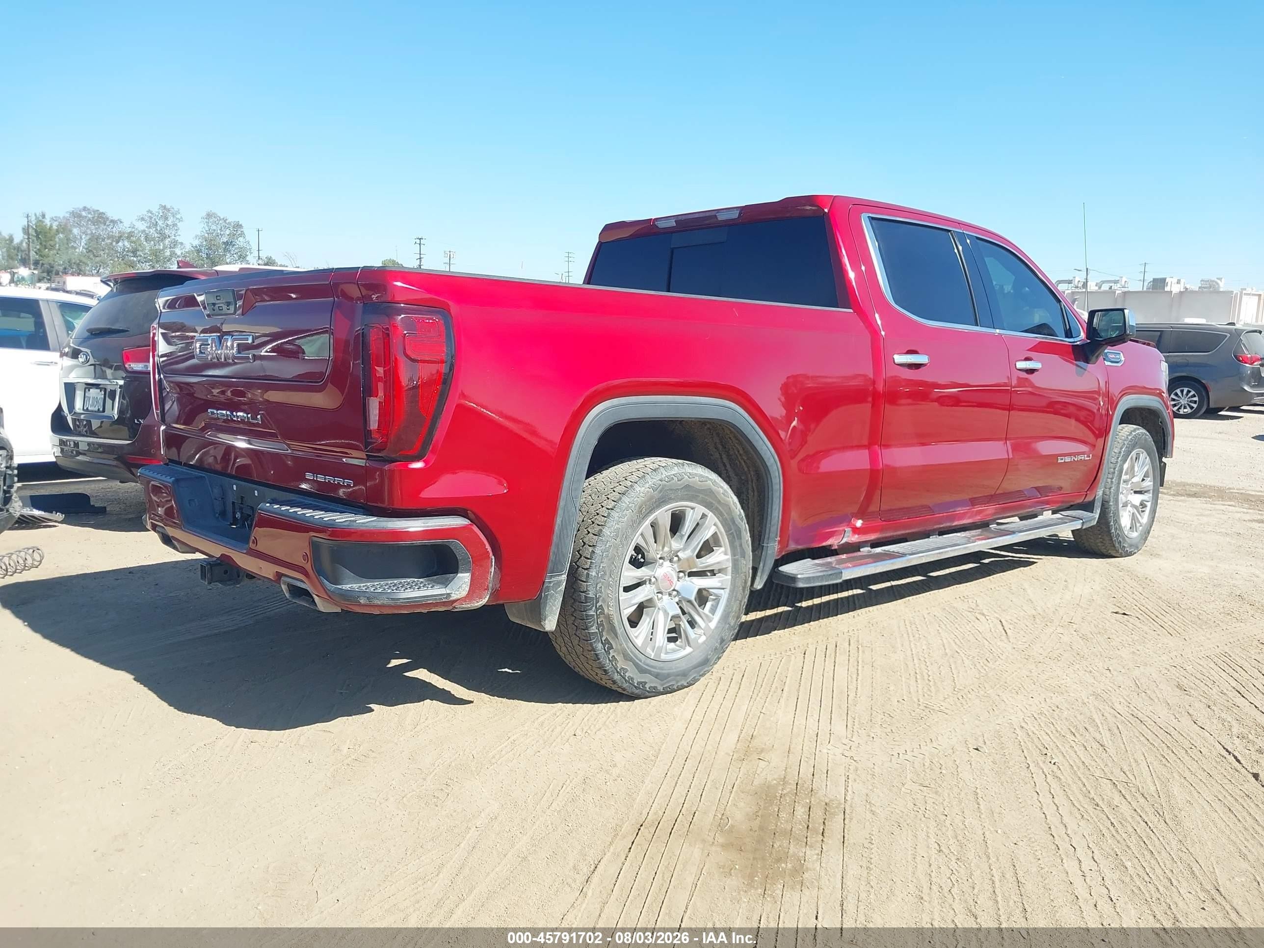2022 Gmc Sierra 1500 limited VIN 3GTU9FELXNG144543 IAAI salvage auction — Unknown, Salvage (California), sold $16,100 on 2026-08-19 (photo 4)