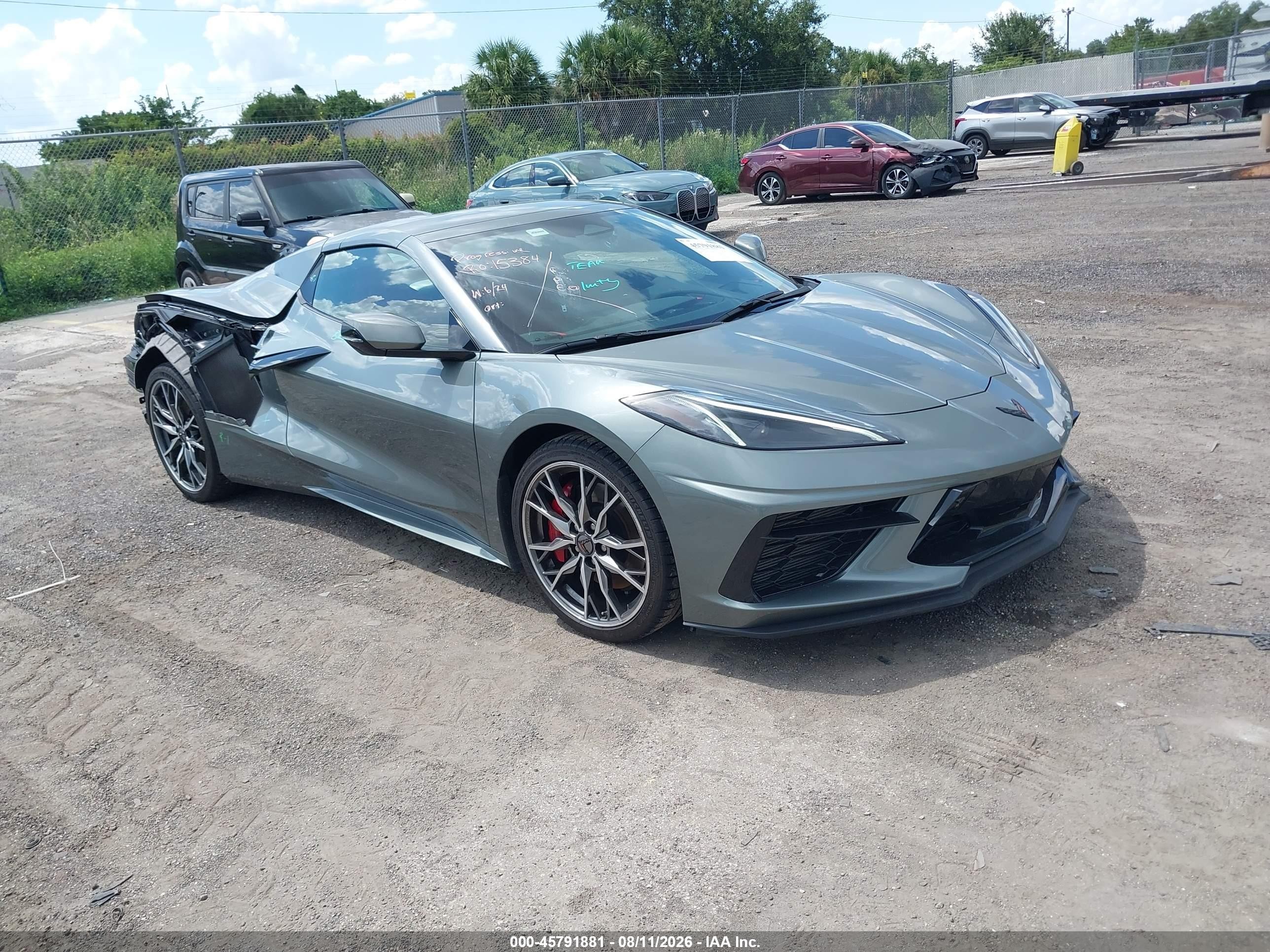 2024 Chevrolet Corvette Stingray VIN 1G1YB3D47R5128045 — IAAI salvage auction photo