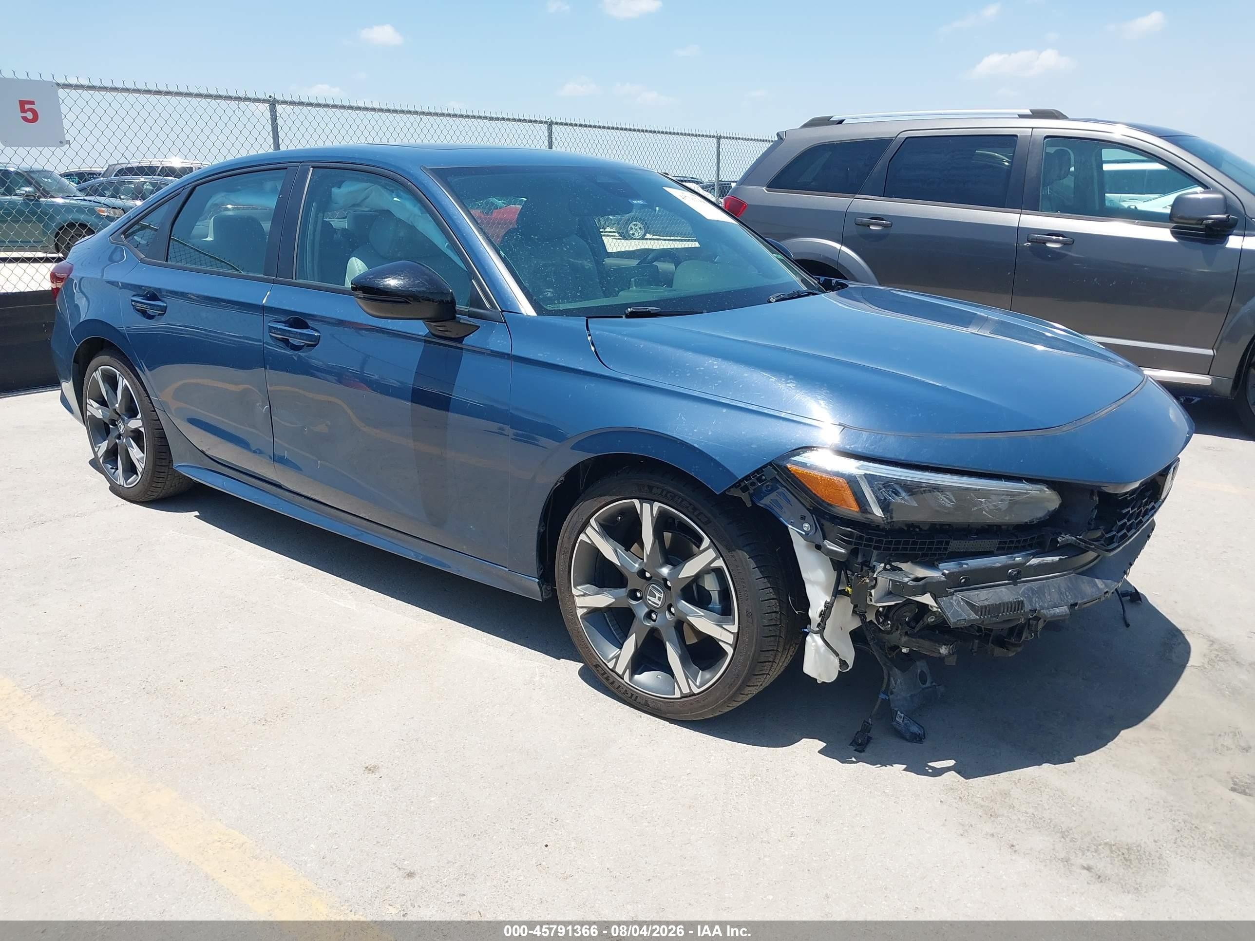 2025 Honda Civic Hybrid VIN 2HGFE4F82SH343960 — IAAI salvage auction photo