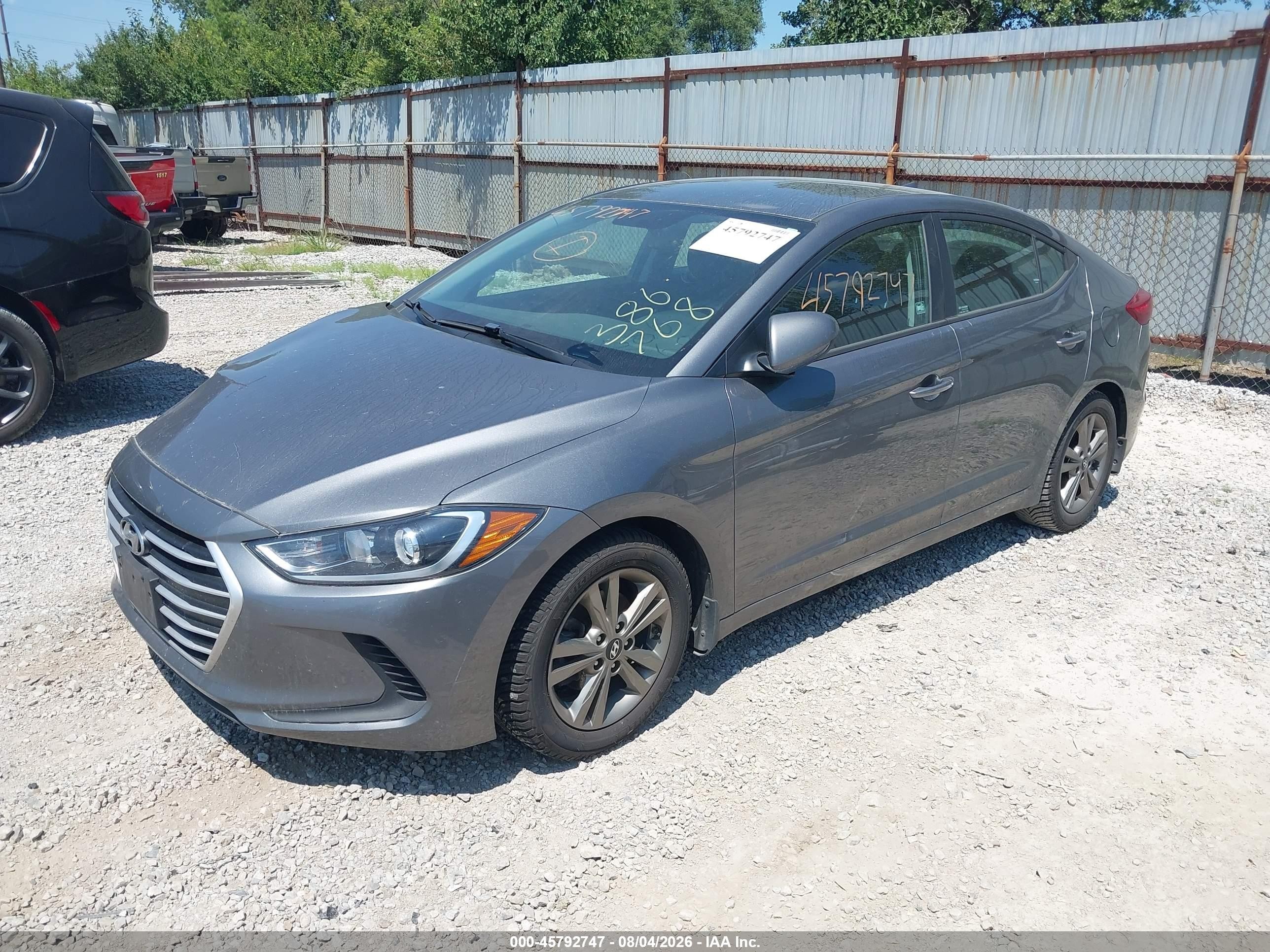 2018 Hyundai Elantra VIN 5NPD84LF8JH386768 IAAI salvage auction — Unknown, Salvage (Ohio), sold $1,750 on 2026-09-09 (photo 2)