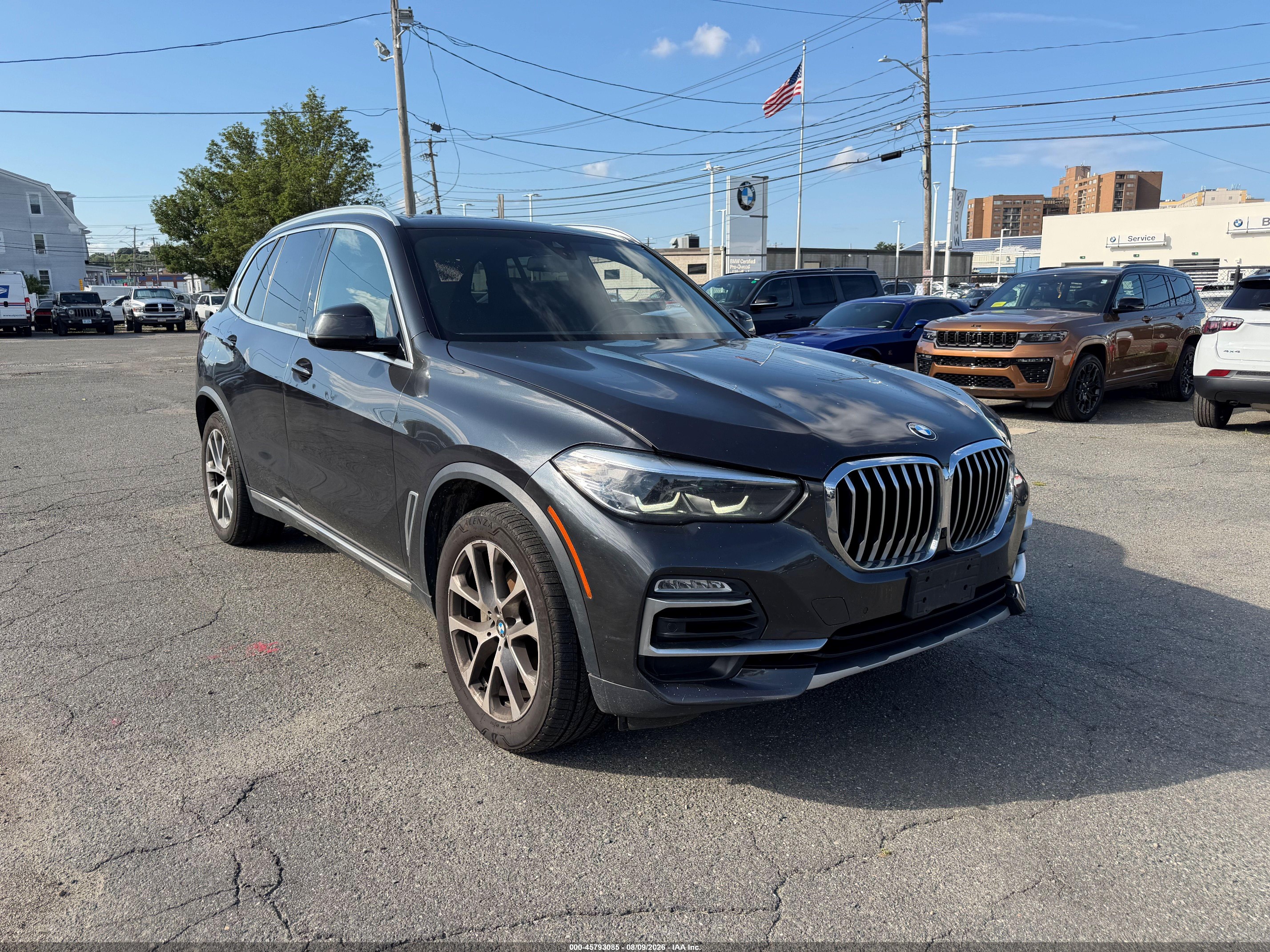 2019 BMW X5 VIN 5UXCR6C52KLL26024 IAAI salvage auction — Normal Wear, Clear (Massachusetts), sold $5,600 on 2026-08-19 (photo 1)
