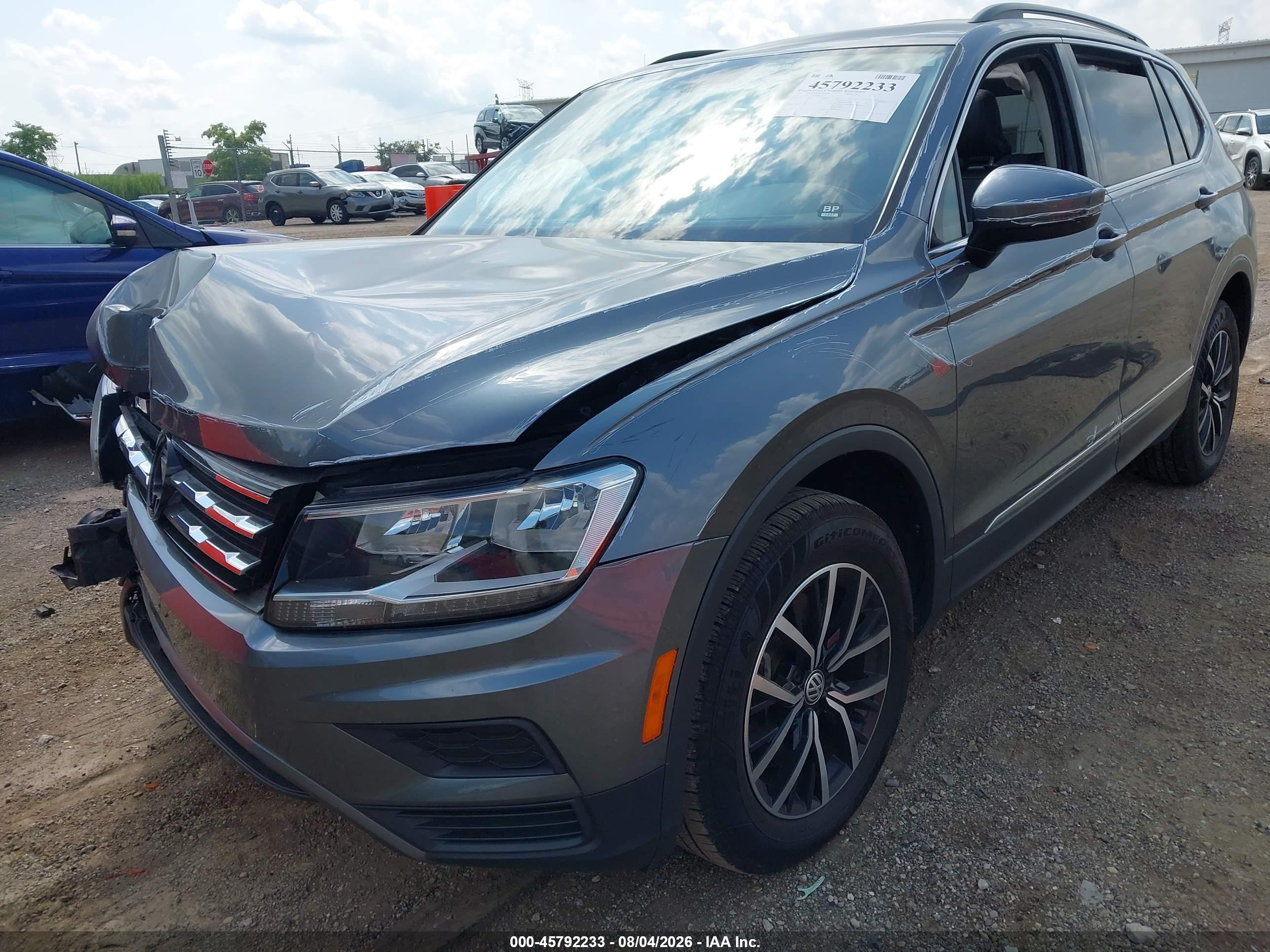2021 Volkswagen Tiguan VIN 3VV2B7AX2MM092773 IAAI salvage auction — Front End, Salvage (Illinois), sold $5,500 on 2026-09-24 (photo 6)