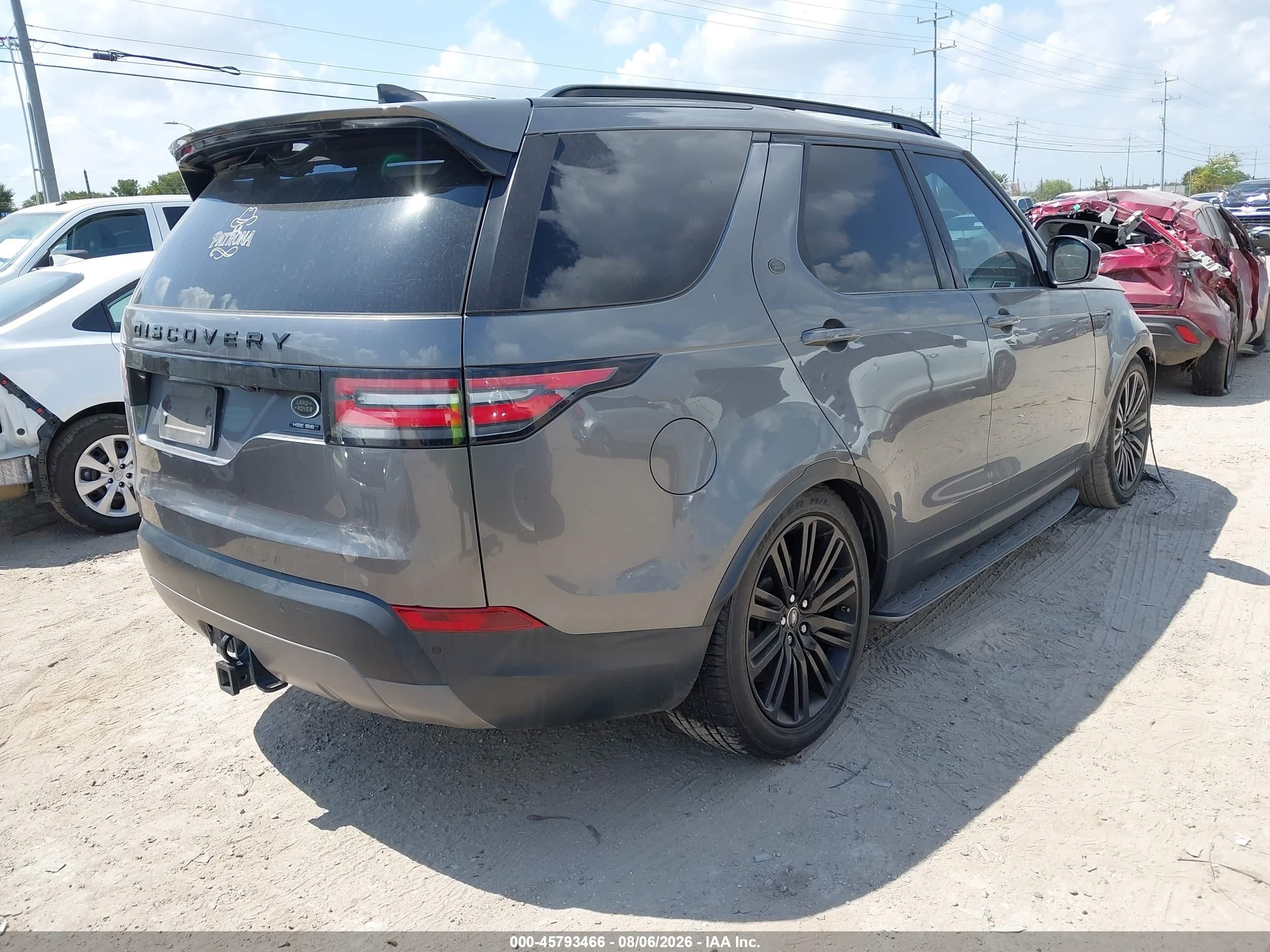2017 Land rover Discovery VIN SALRHBBV6HA026119 IAAI salvage auction — Front End, Salvage (Texas), sold $3,800 on 2026-09-06 (photo 4)