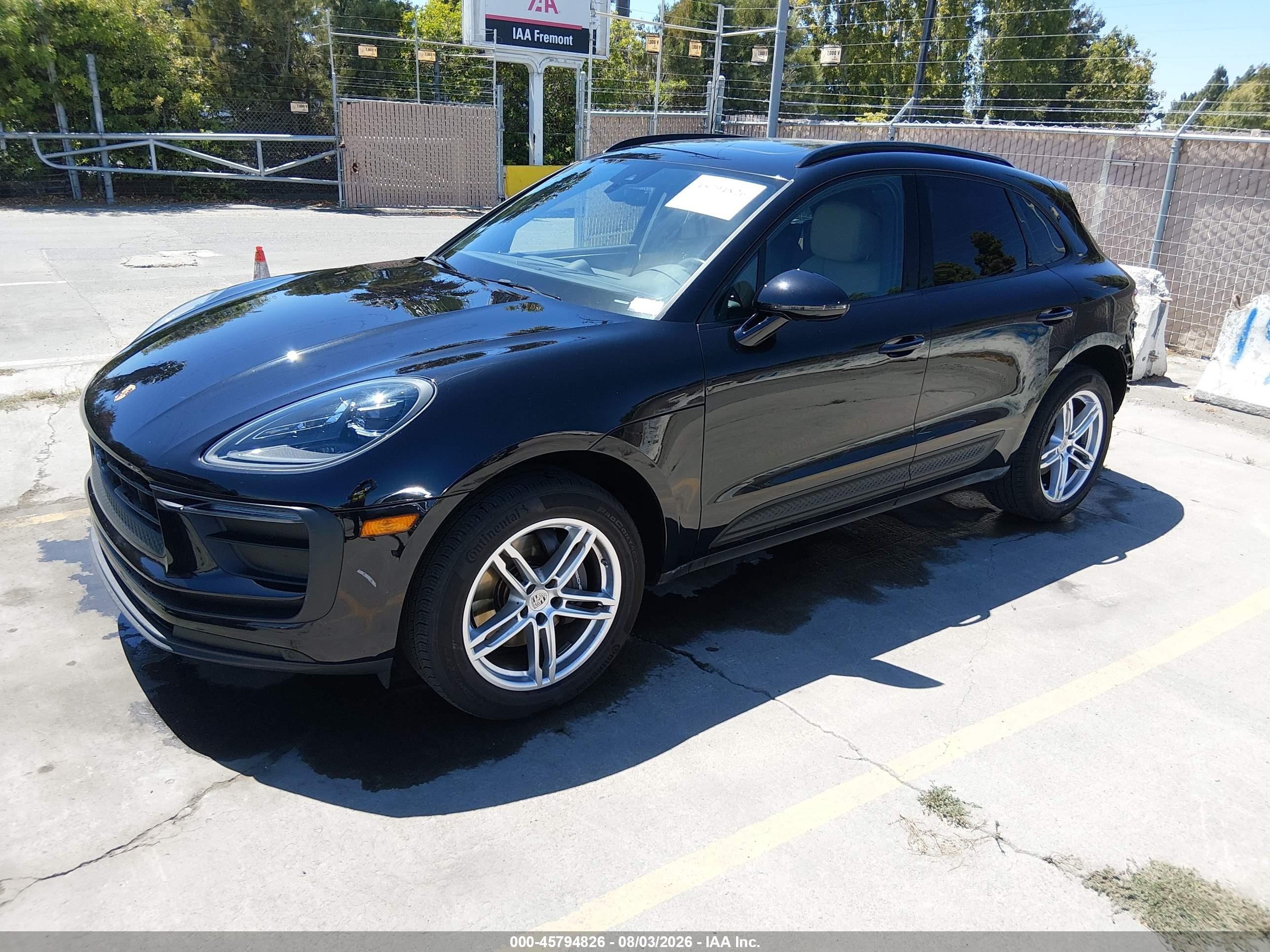 2024 Porsche Macan VIN WP1AA2A53RLB16469 IAAI salvage auction — Rear End, Salvage (California), sold $27,850 on 2026-08-17 (photo 2)