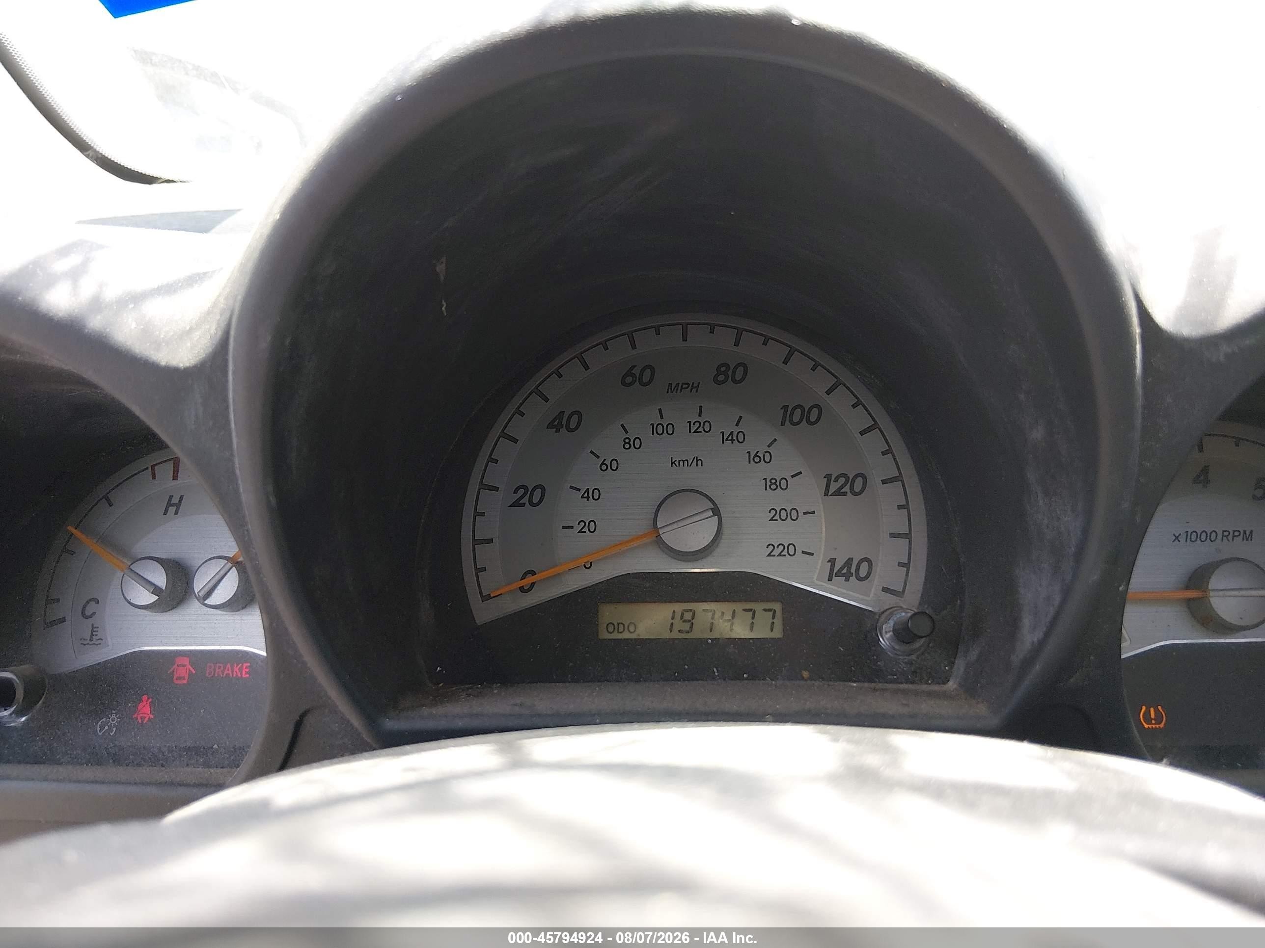 2005 Scion Tc VIN JTKDE167250052310 IAAI salvage auction — Top/Roof, Salvage (Texas), sold $225 on 2026-09-08 (photo 7)