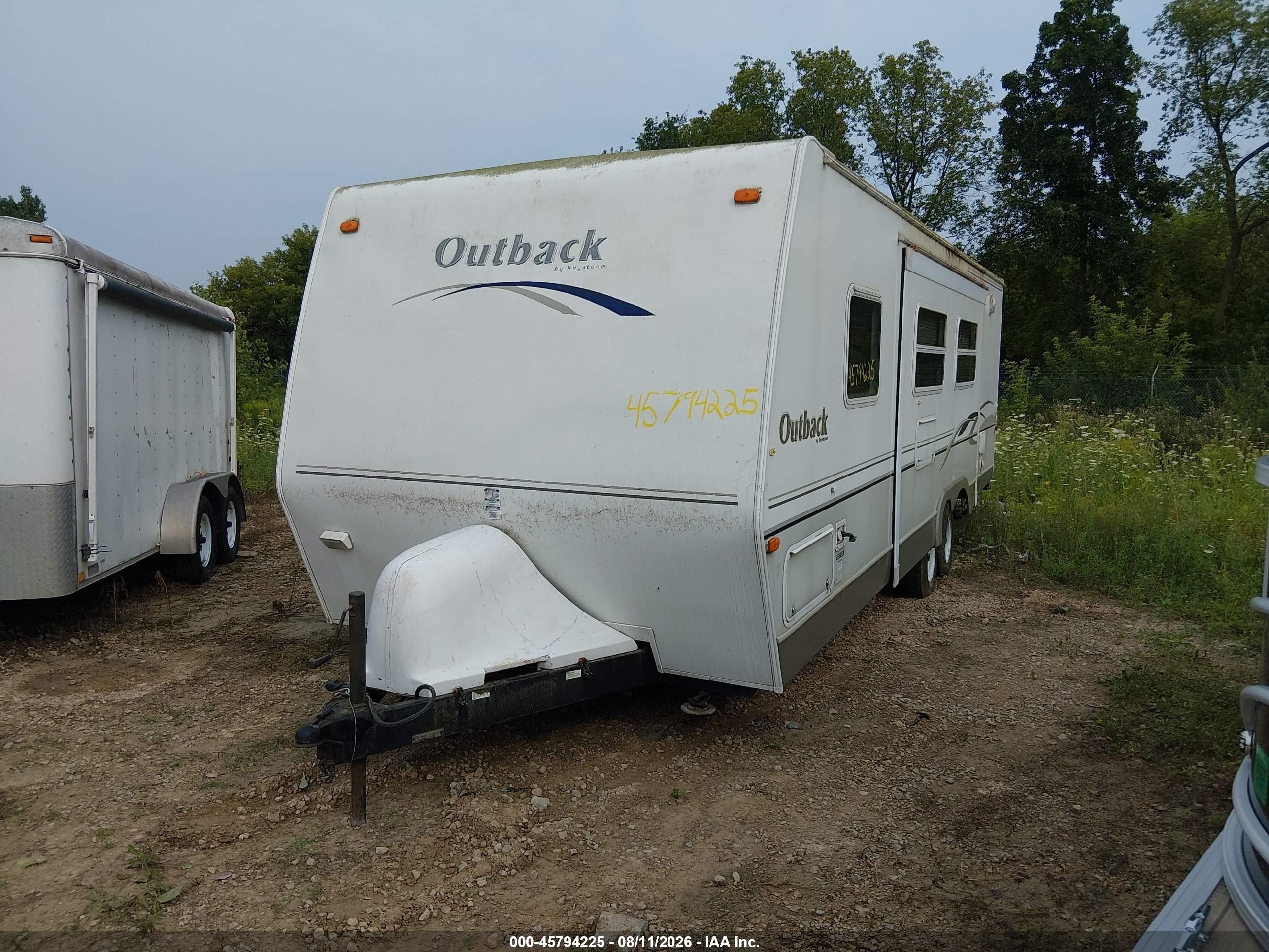 2005 Keystone Rv Outback VIN 4YDT28B245G912274 IAAI salvage auction — Top/Roof, Clear (Wisconsin), sold $25 on 2026-09-16 (photo 2)