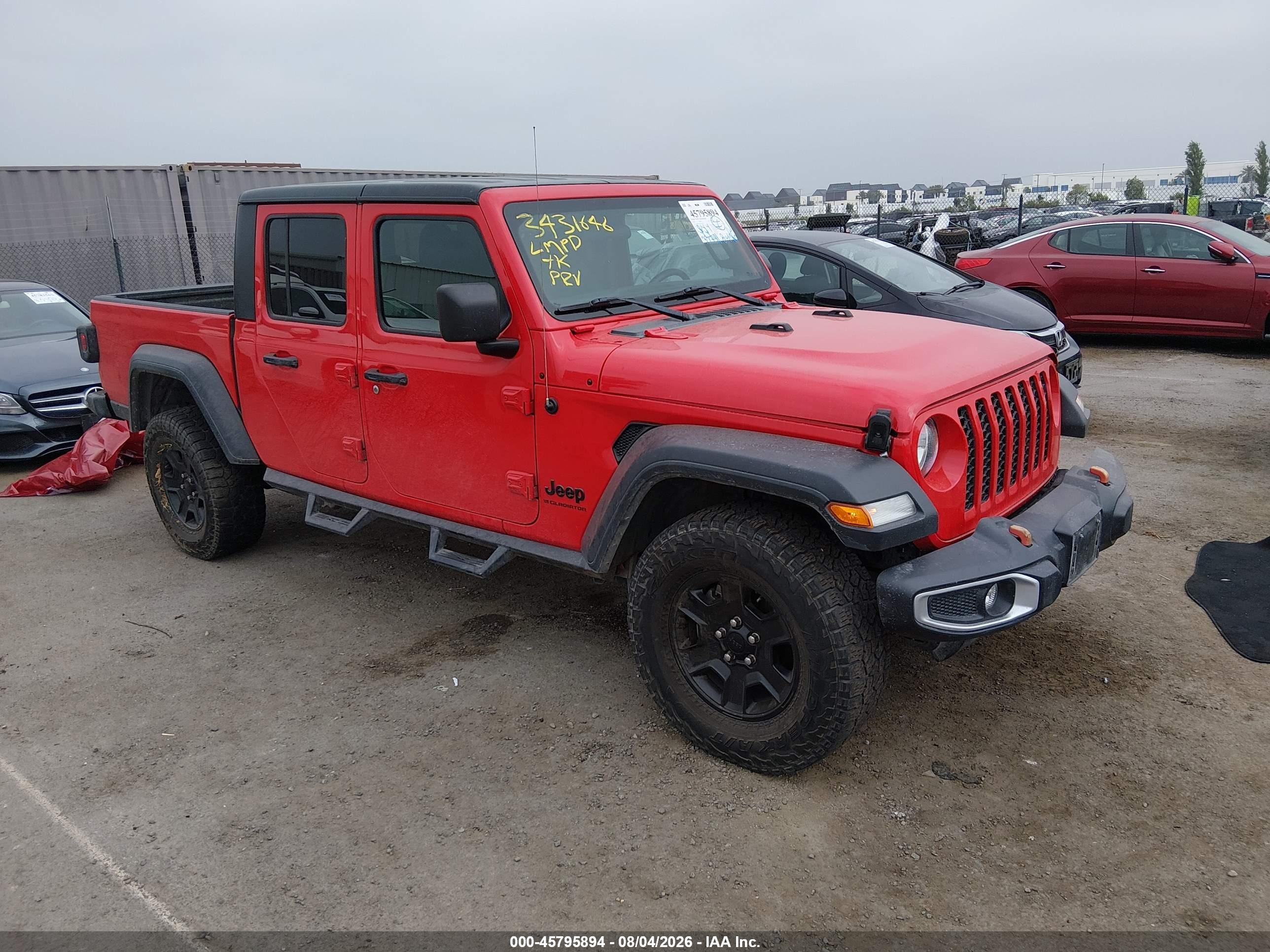 2023 Jeep Gladiator VIN 1C6HJTAG9PL548477 — IAAI salvage auction photo