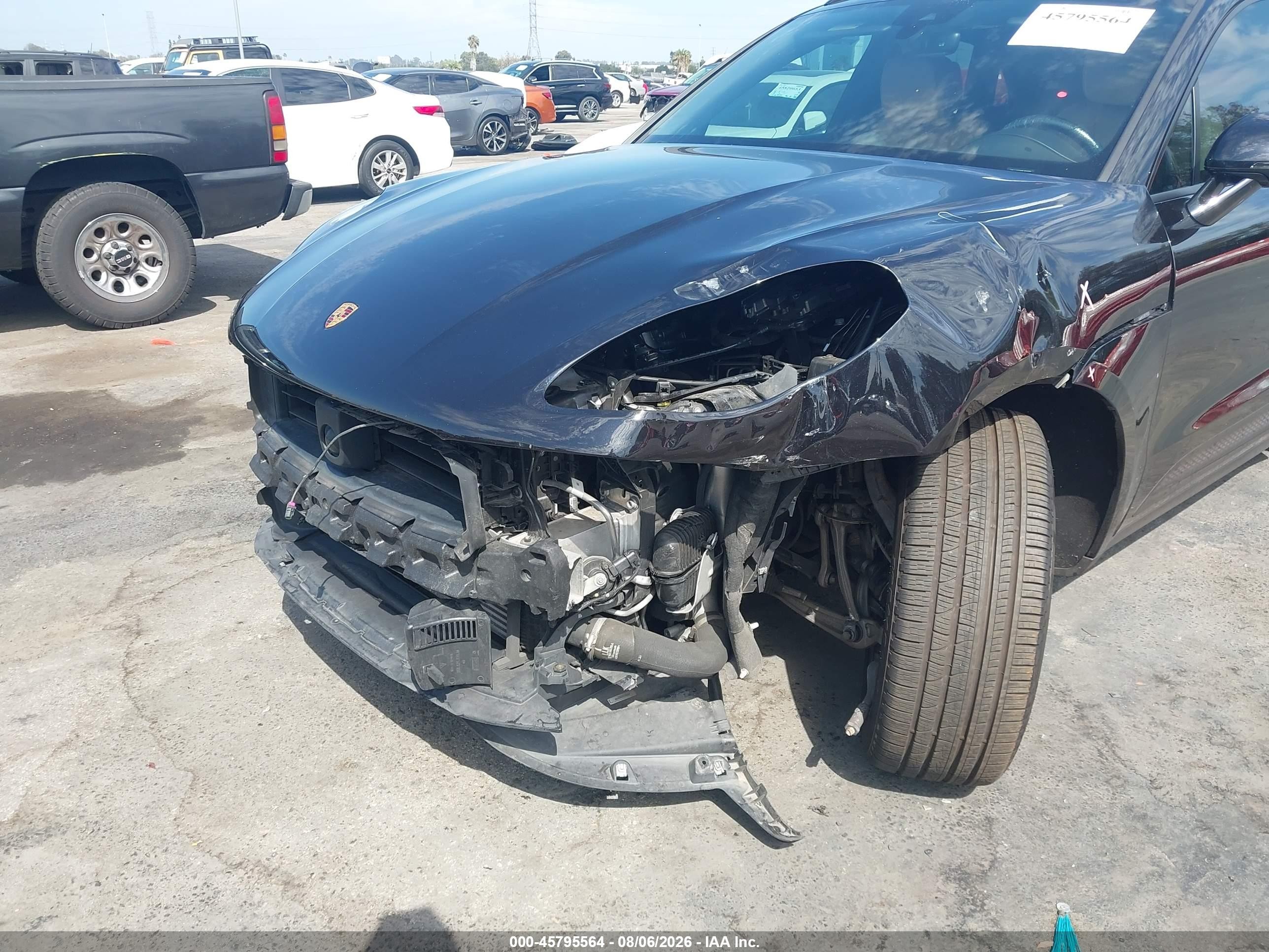 2023 Porsche Macan VIN WP1AA2A59PLB03562 IAAI salvage auction — Front End, Salvage (California), sold $21,800 on 2026-09-05 (photo 6)