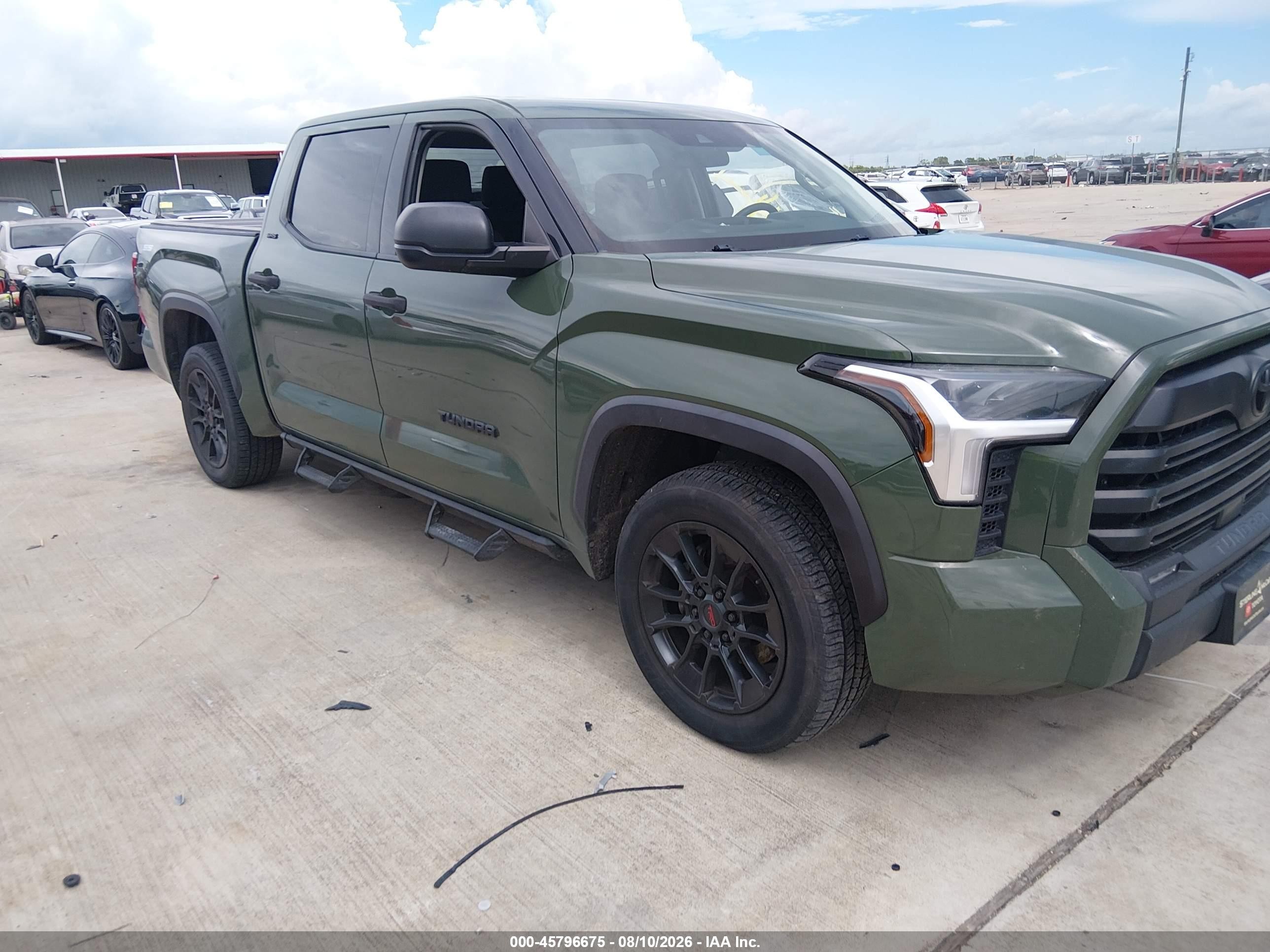 2022 Toyota Tundra VIN 5TFLA5AB9NX010340 — IAAI salvage auction photo