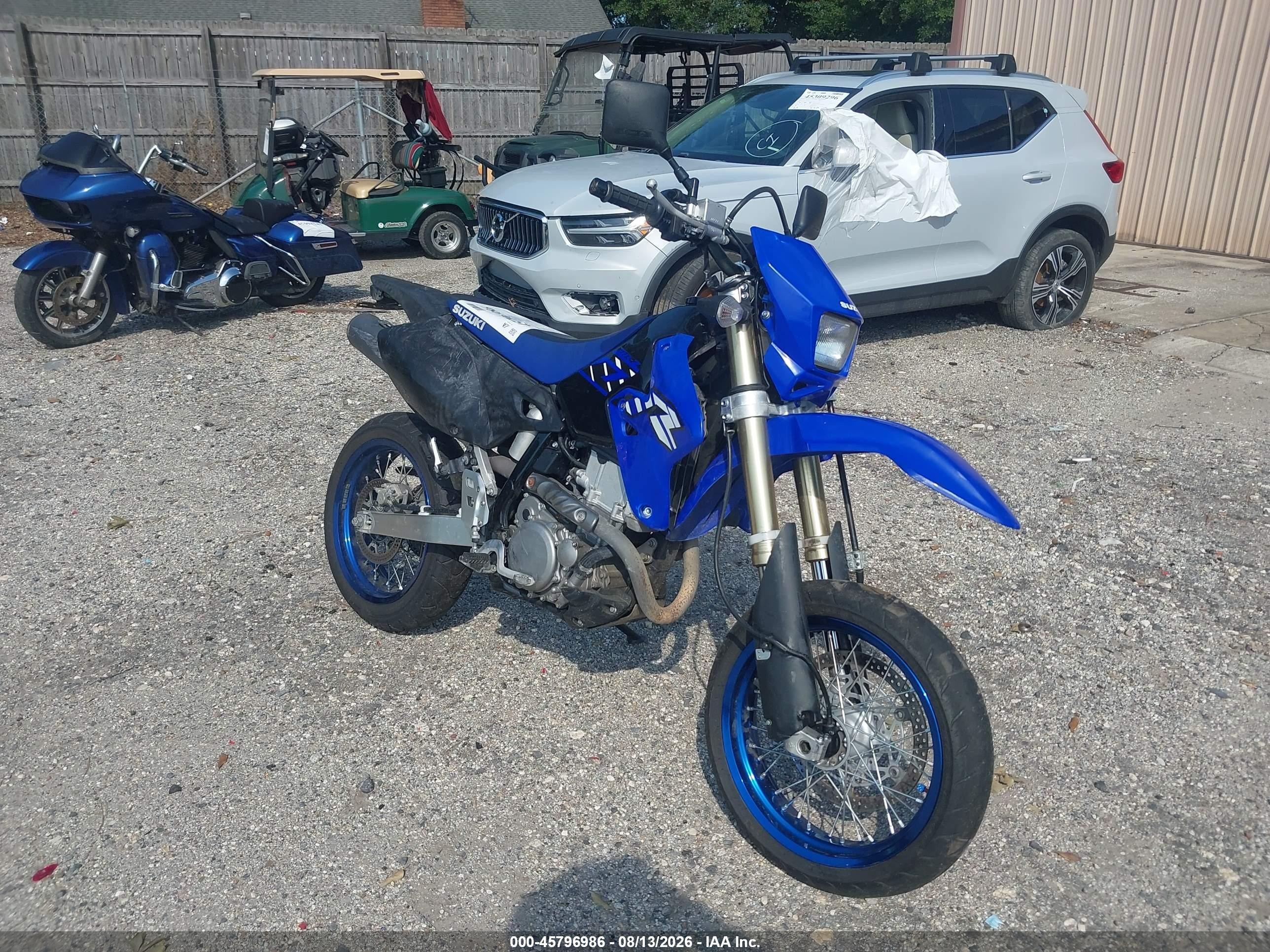 2023 Suzuki Dr-z VIN JS1SK44A2P7100254 IAAI salvage auction — Front End, Salvage (South Carolina), sold $2,350 on 2026-09-09 (photo 1)