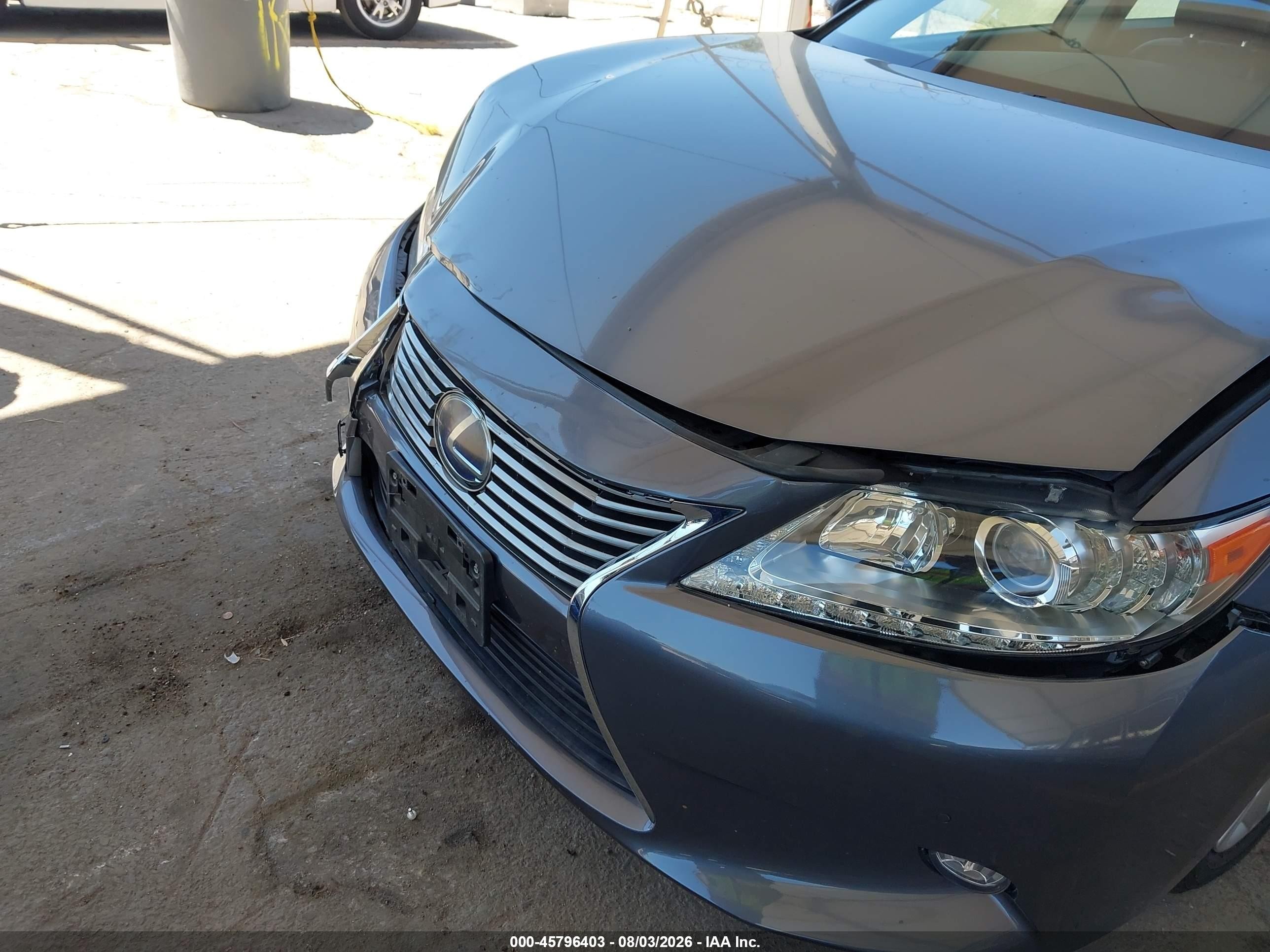 2015 Lexus ES VIN JTHBW1GG4F2091219 IAAI salvage auction — Front End, Salvage (California), sold $5,900 on 2026-09-24 (photo 6)