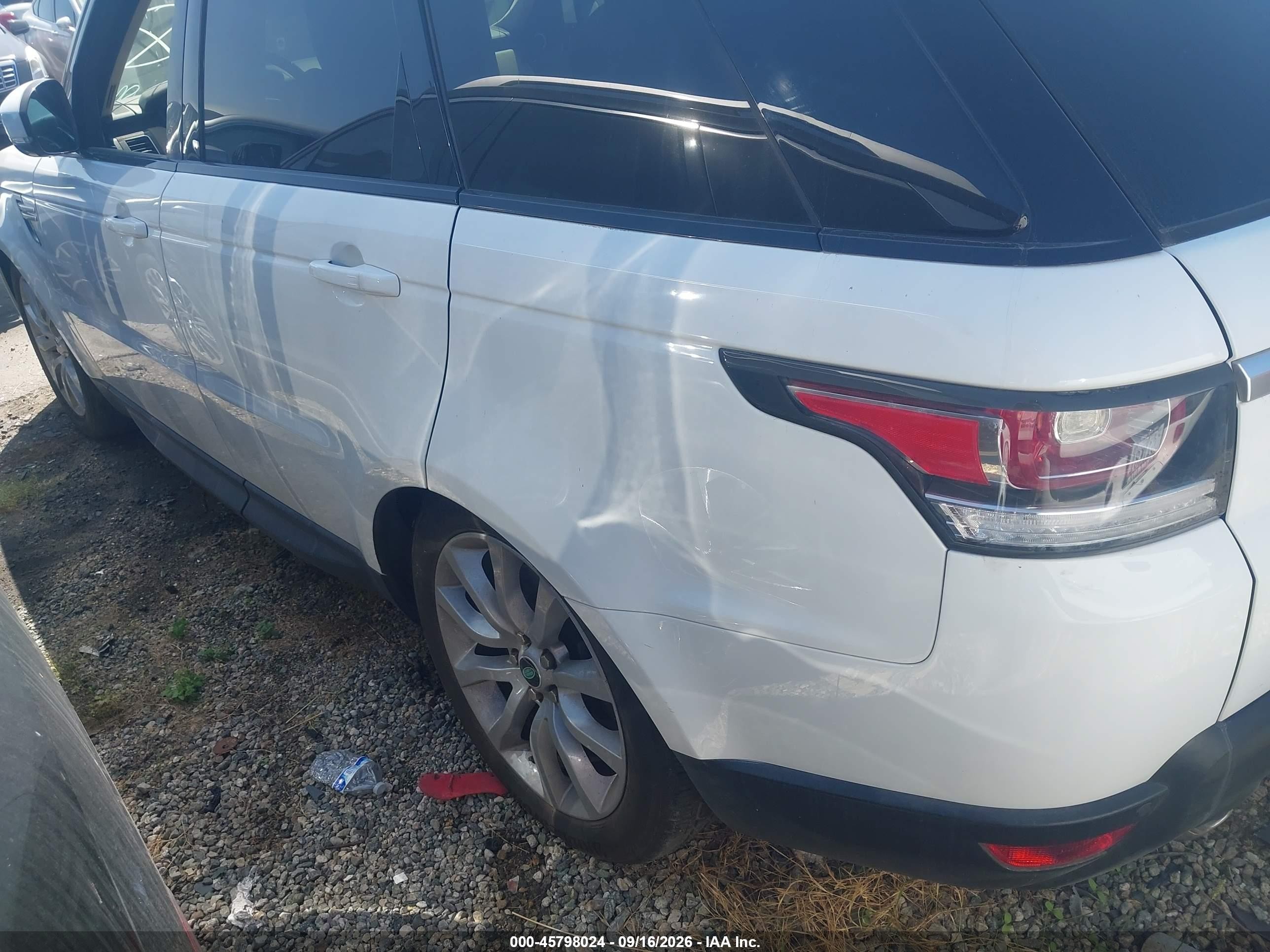 2014 Land Rover Range Rover Sport VIN SALWR2WF8EA339493 IAAI salvage auction — Front End, Salvage Certificate (California), sold $4,700 on 2026-09-18 (photo 3)
