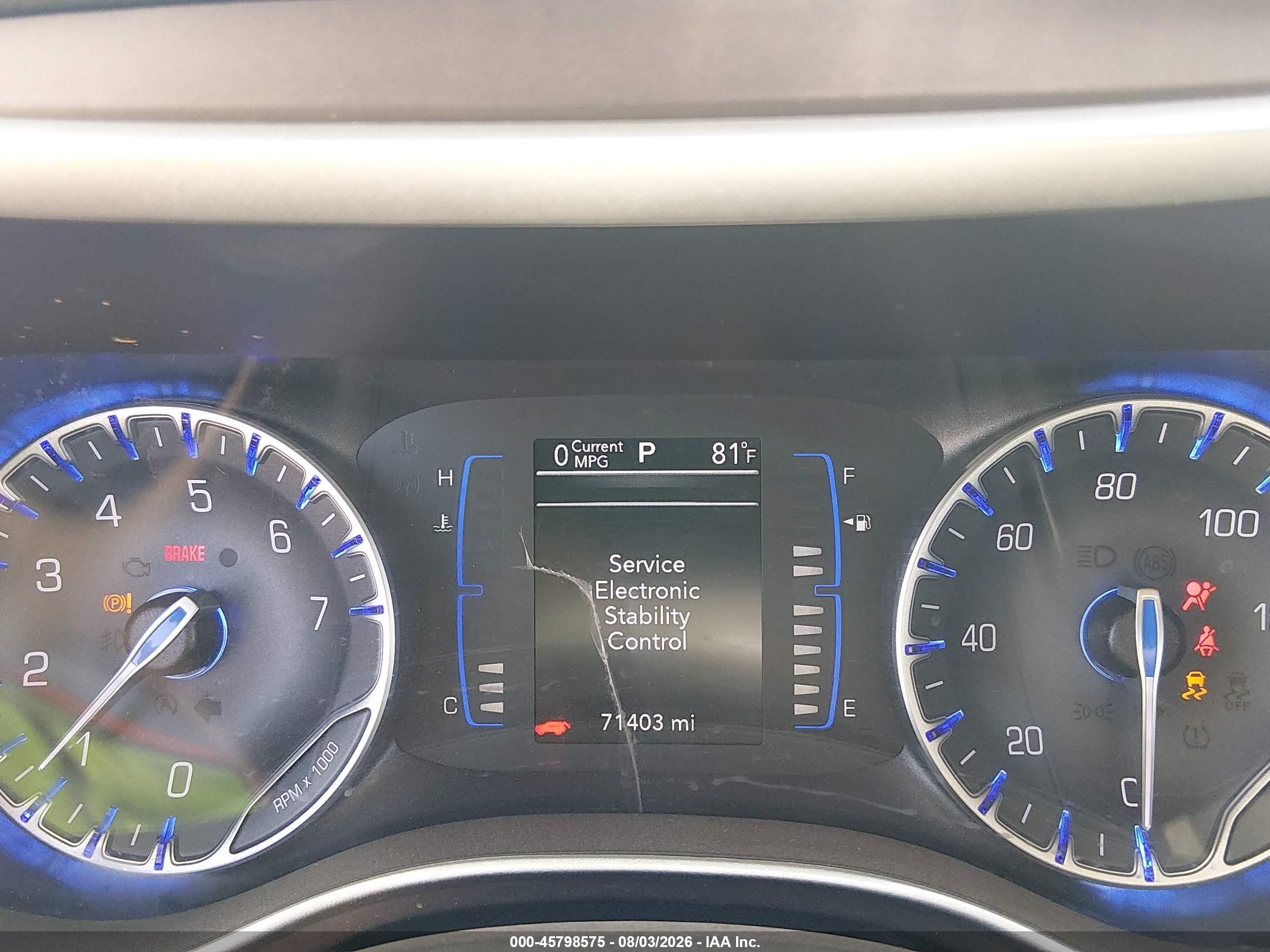 2019 Chrysler Pacifica VIN 2C4RC1BG9KR548263 IAAI salvage auction — Side, Salvage (Hawaii), sold $4,500 on 2026-08-21 (photo 7)