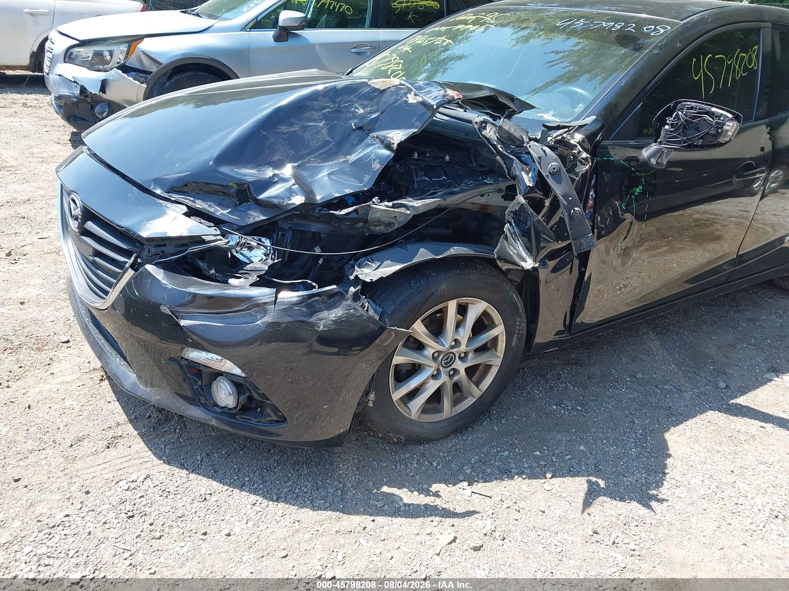 2016 Mazda 3 VIN JM1BM1M79G1337765 IAAI salvage auction — Front End, Clear (Indiana), sold $775 on 2026-09-09 (photo 6)