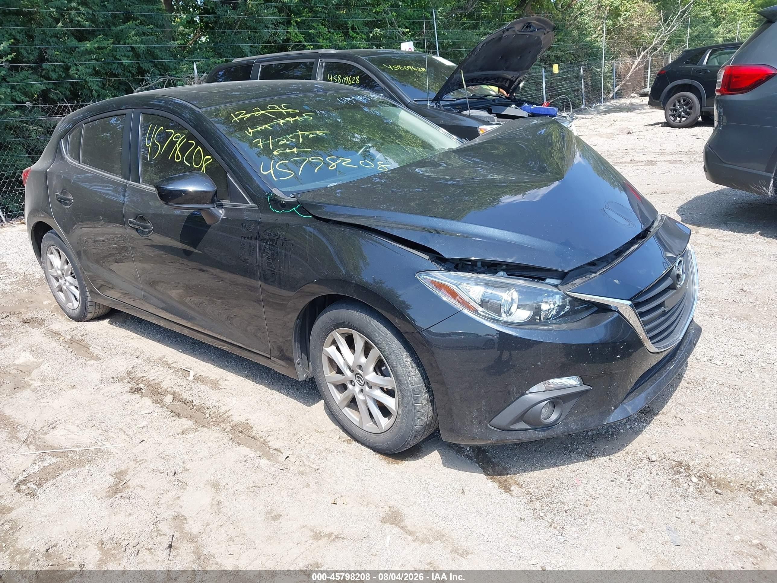 2016 Mazda 3 VIN JM1BM1M79G1337765 IAAI salvage auction — Front End, Clear (Indiana), sold $775 on 2026-09-09 (photo 1)