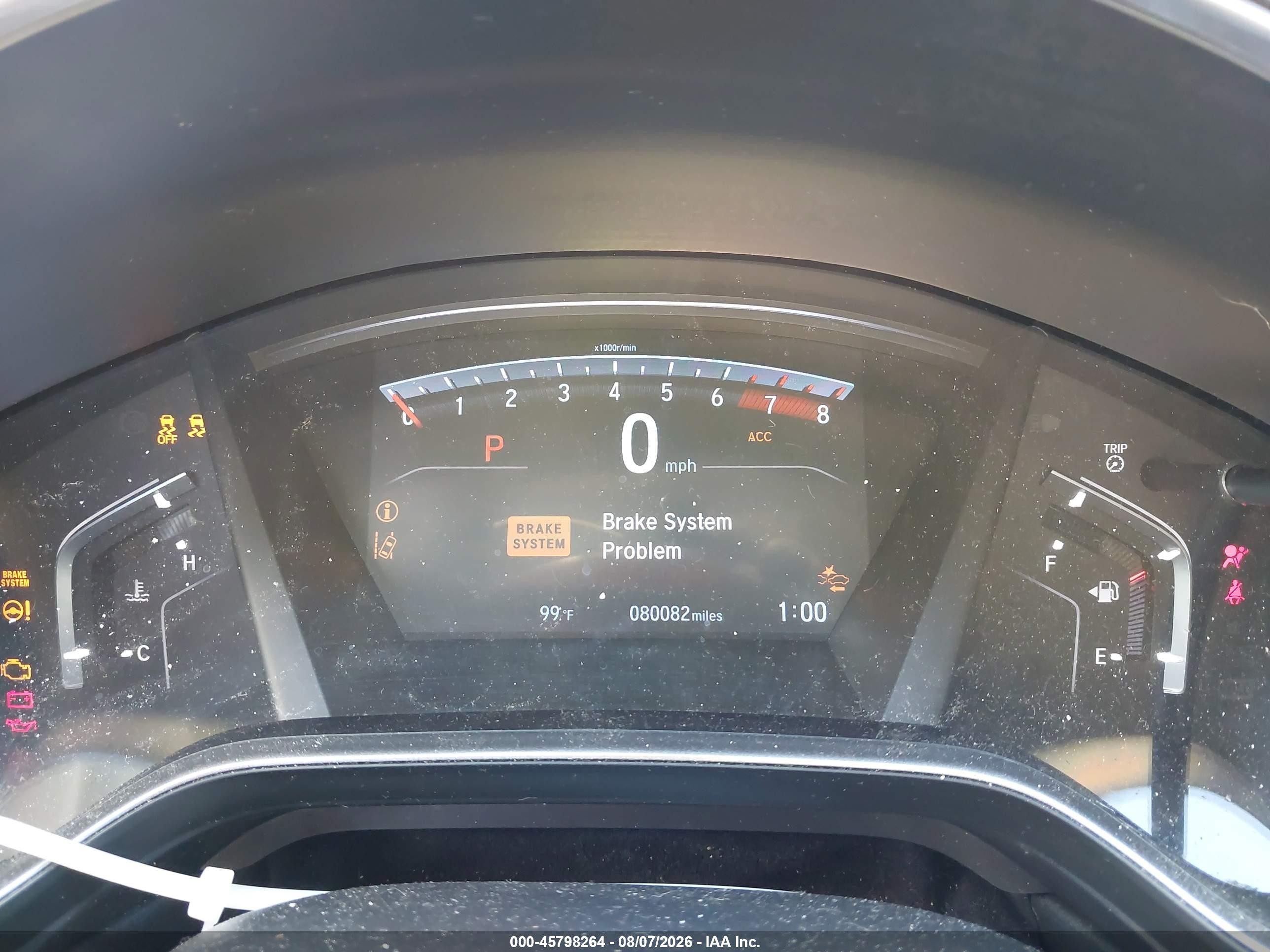 2019 Honda CR-V VIN 2HKRW2H82KH669727 IAAI salvage auction — Front End, Salvage (Idaho), sold $7,475 on 2026-10-12 (photo 7)
