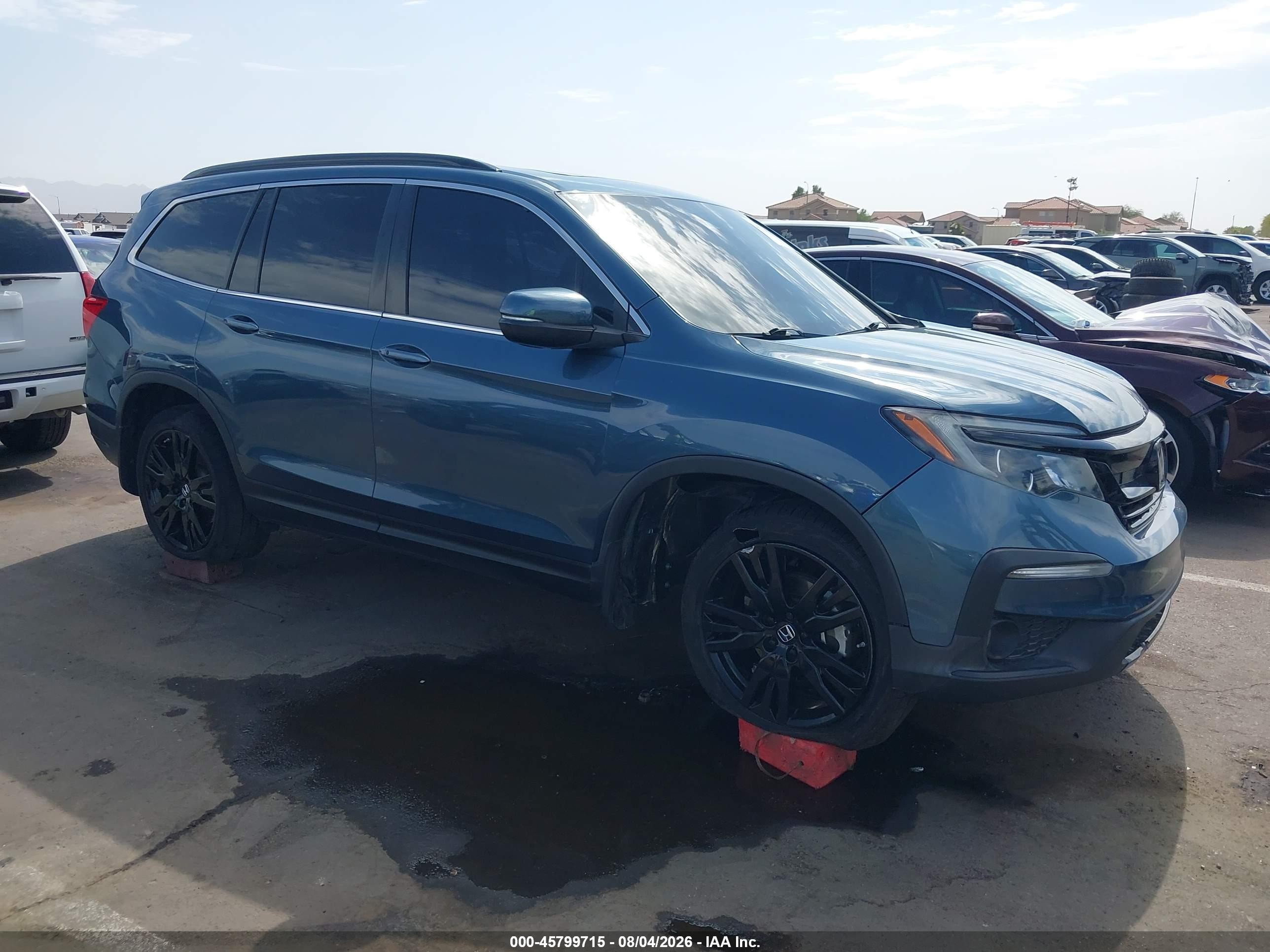 2022 Honda Pilot VIN 5FNYF5H22NB019114 — IAAI salvage auction photo