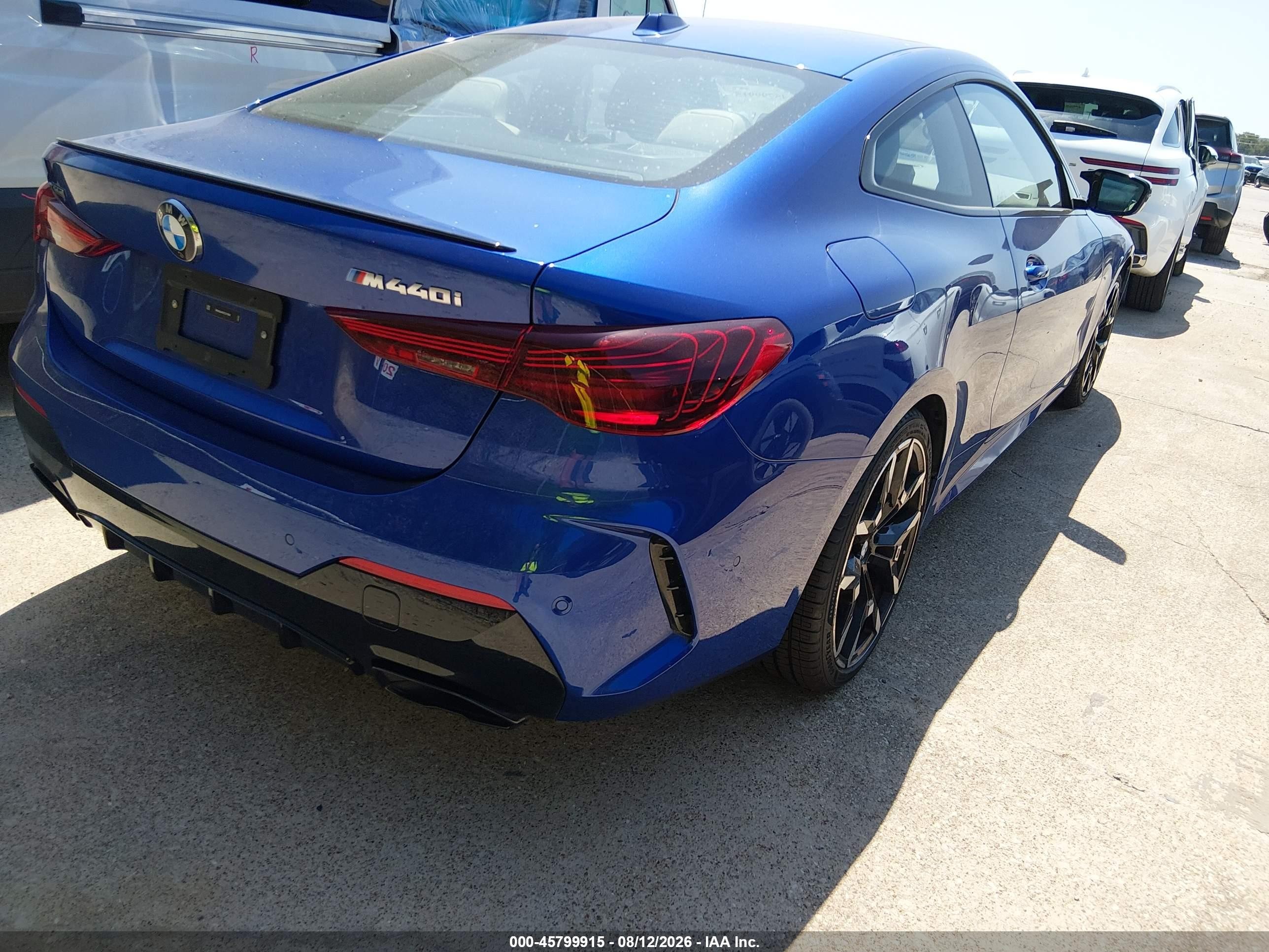 2026 BMW M440i xDrive VIN WBA83DA03TCX71892 IAAI salvage auction — Normal Wear, Clear (Texas), sold $35,250 on 2026-08-20 (photo 4)
