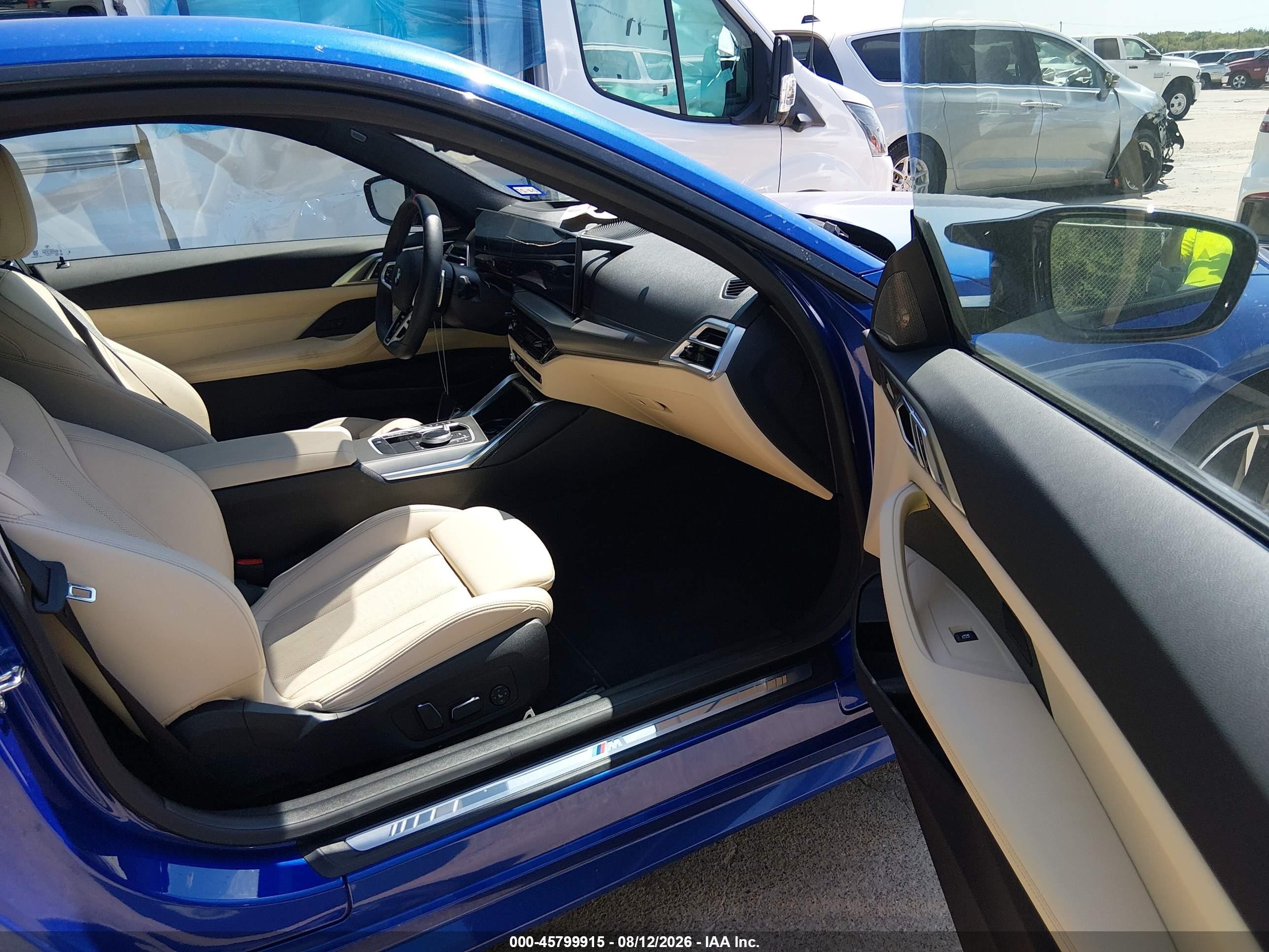 2026 BMW M440i xDrive VIN WBA83DA03TCX71892 IAAI salvage auction — Normal Wear, Clear (Texas), sold $35,250 on 2026-08-20 (photo 5)