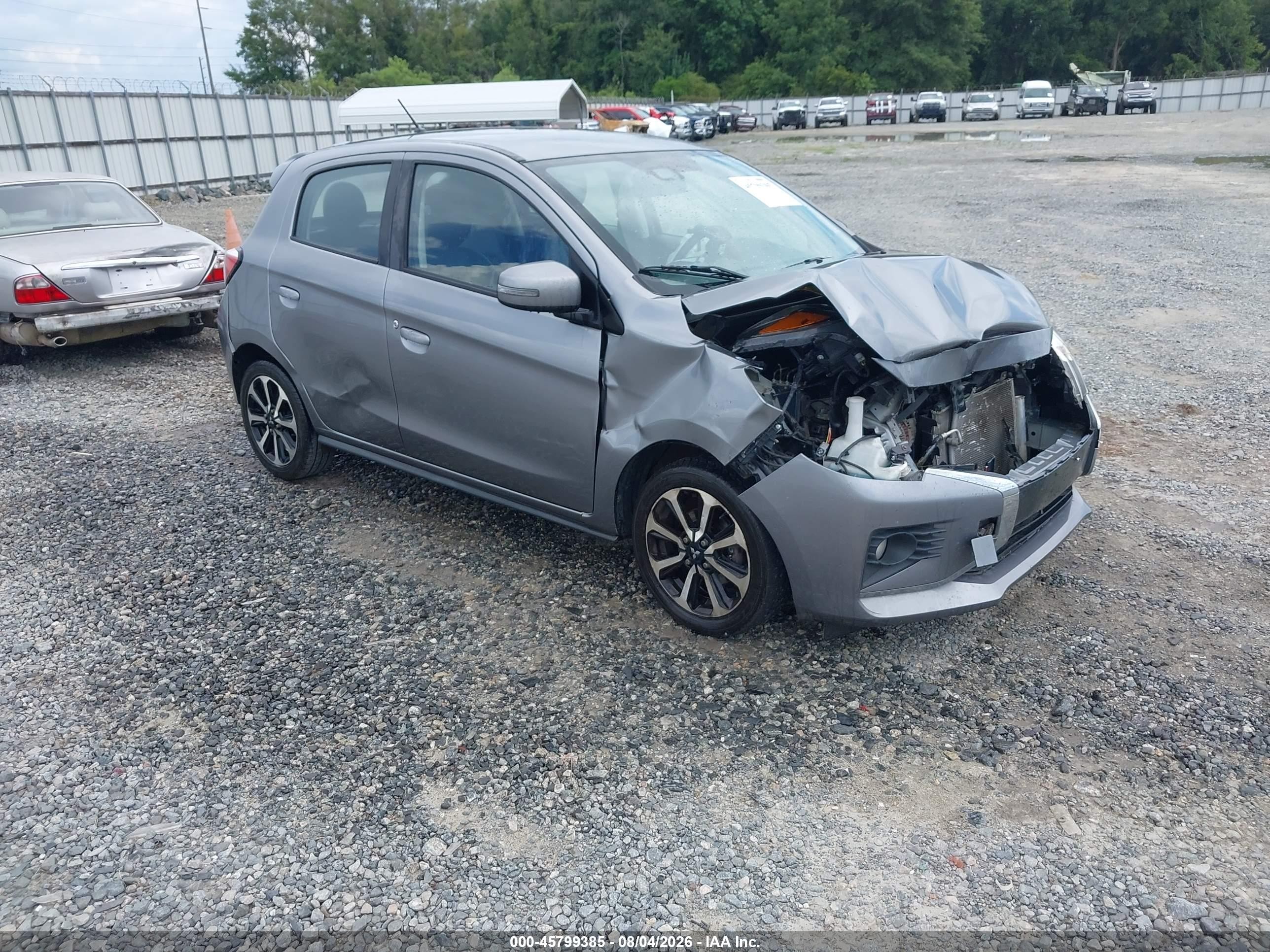 2022 Mitsubishi Mirage VIN ML32AWHJ4NH005364 IAAI salvage auction — Front End, Salvage (Georgia), sold $2,000 on 2026-09-30 (photo 1)