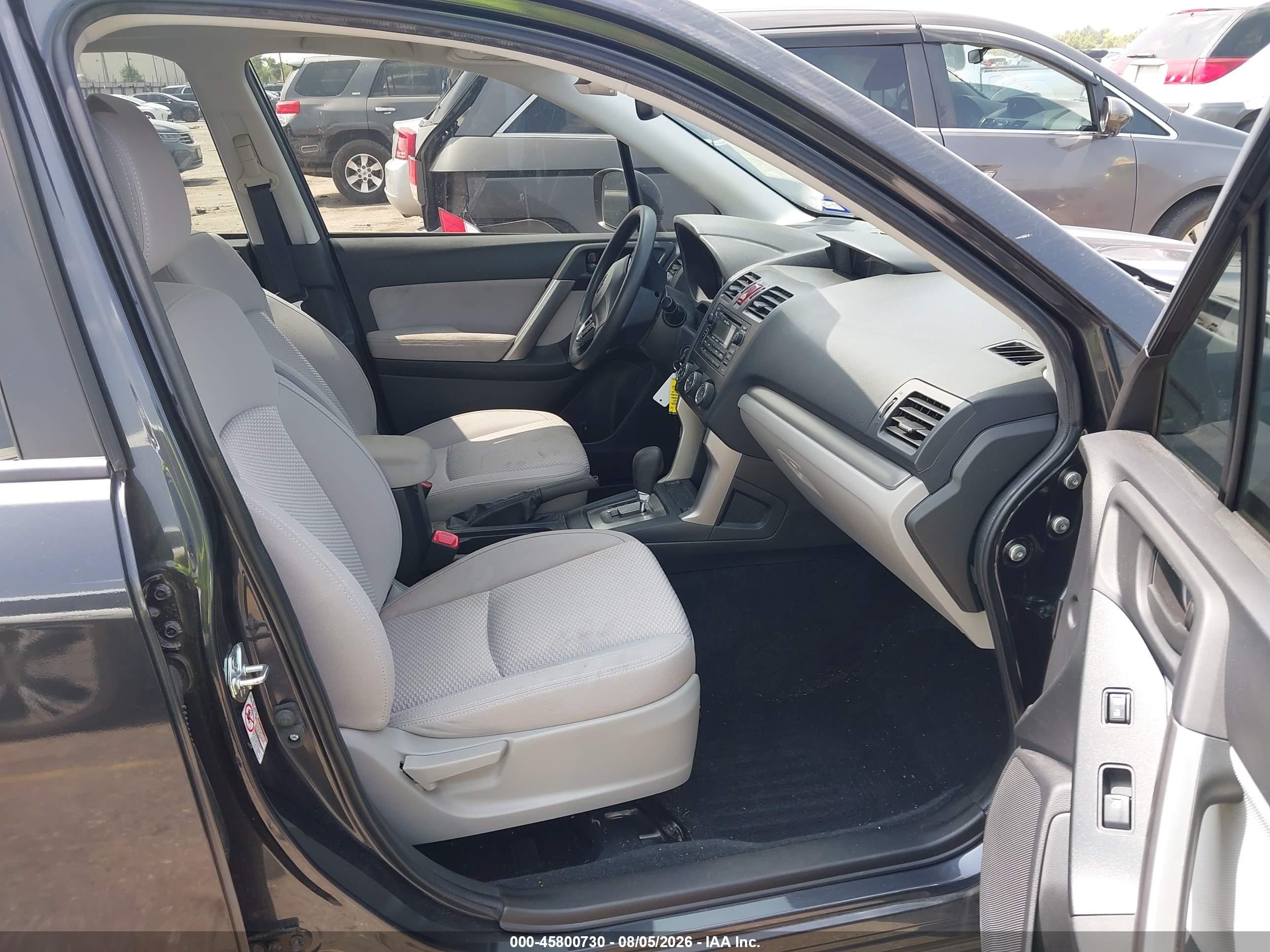 2015 Subaru Forester VIN JF2SJADC6FH595660 IAAI salvage auction — Side, Original (Texas), sold $1,725 on 2026-09-09 (photo 5)