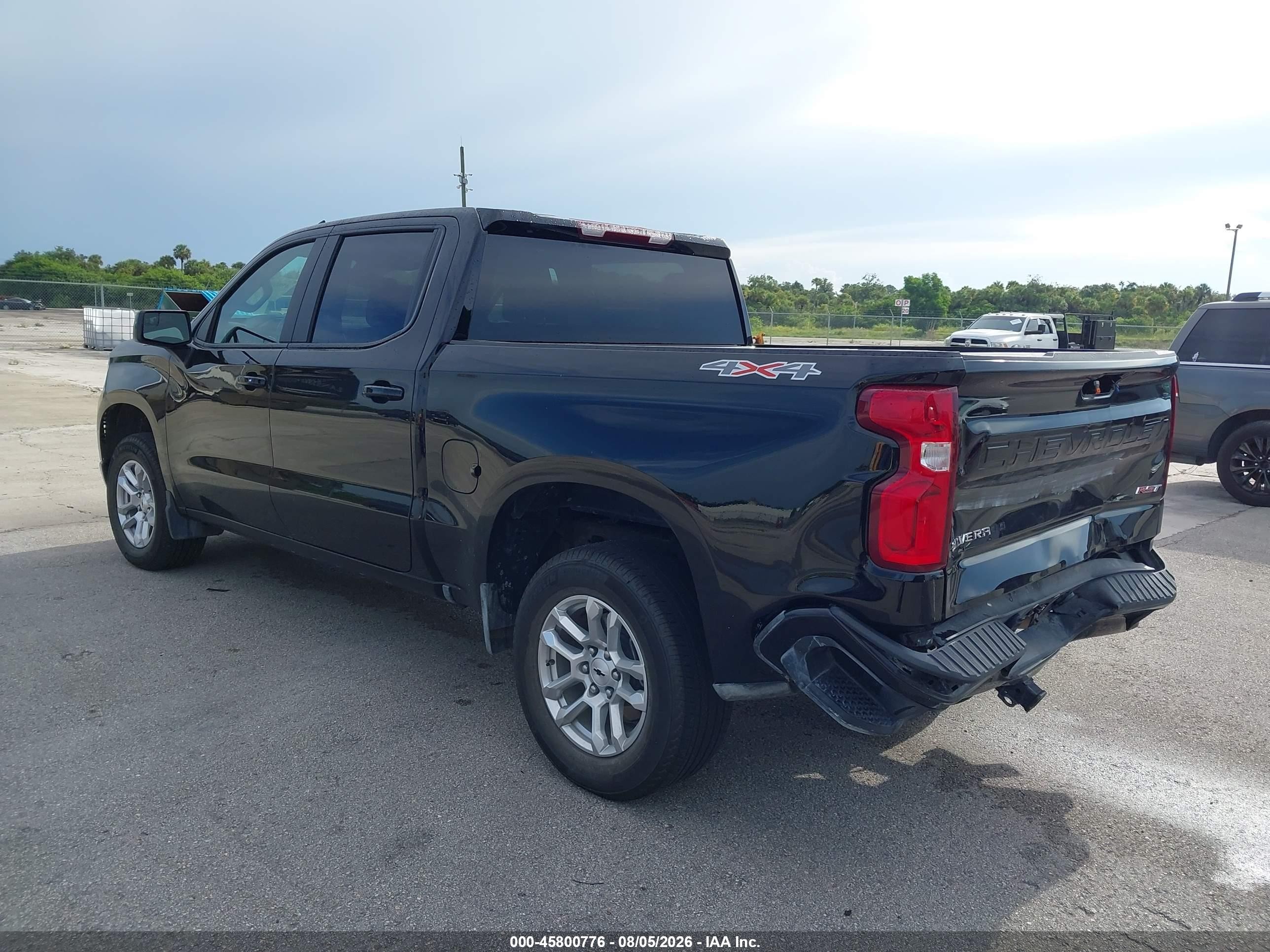 2026 Chevrolet Silverado VIN 1GCUKEED6TZ174711 IAAI salvage auction — Rear End, Enterprise Vehicles Clear Only (Georgia), sold $23,100 on 2026-08-10 (photo 3)