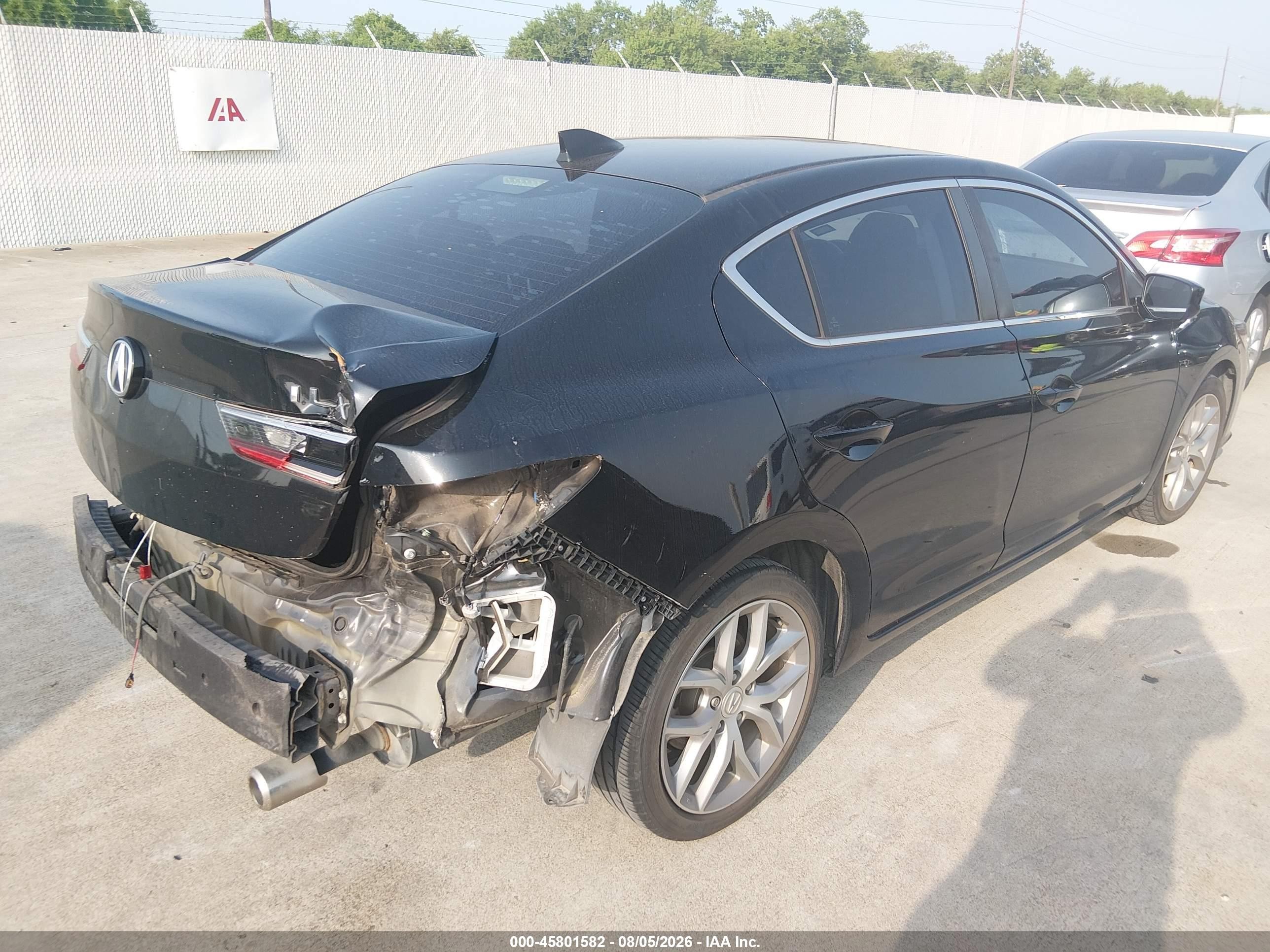 2019 Acura Ilx VIN 19UDE2F3XKA010520 IAAI salvage auction — Rear End, Original (Texas), sold $7,600 on 2026-10-06 (photo 4)