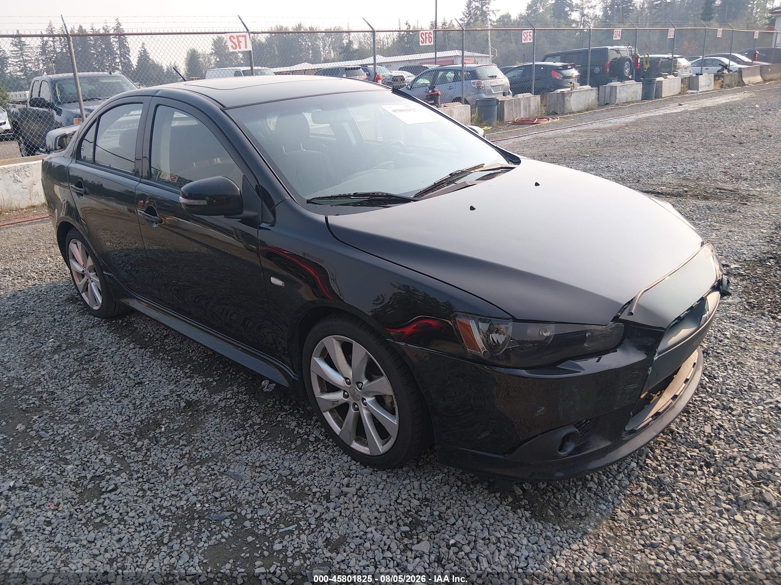 2015 Mitsubishi Lancer VIN JA32U8FW2FU009001 IAAI salvage auction — Front End, Bill Of Sale (Washington), sold $2,050 on 2026-09-23 (photo 1)
