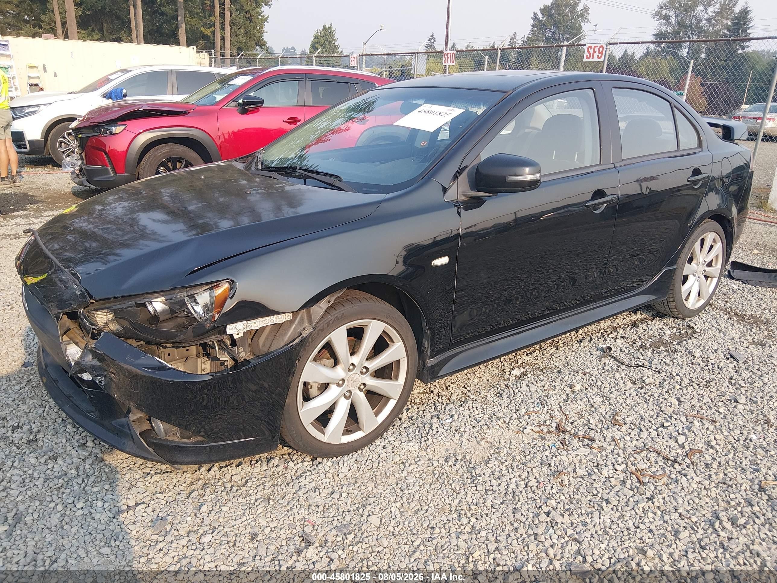 2015 Mitsubishi Lancer VIN JA32U8FW2FU009001 IAAI salvage auction — Front End, Bill Of Sale (Washington), sold $2,050 on 2026-09-23 (photo 2)