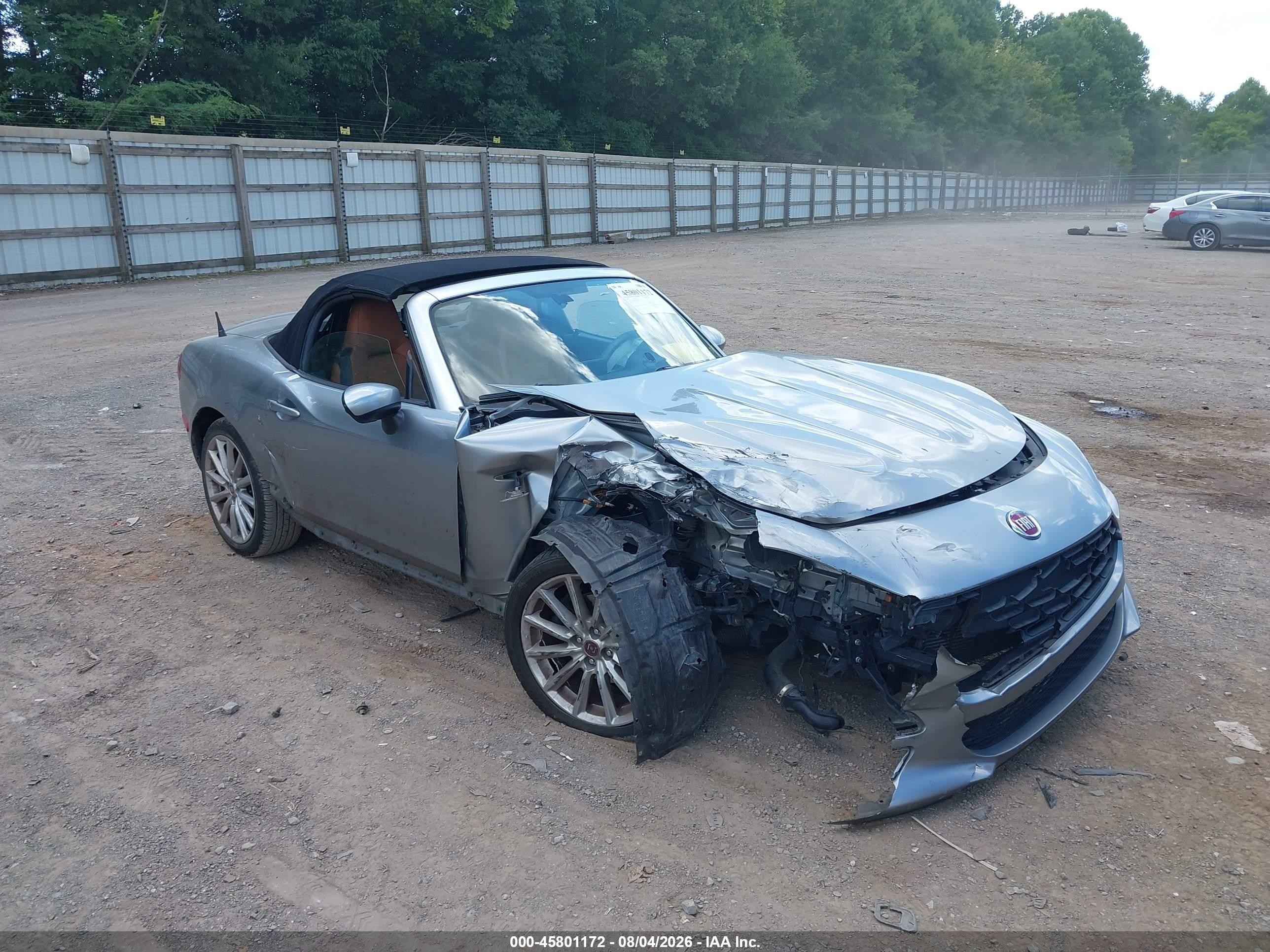 2017 Fiat 124 Spider VIN JC1NFAEK5H0105551 IAAI salvage auction — Unknown, Salvage (Tennessee), sold $1,400 on 2026-09-12 (photo 1)