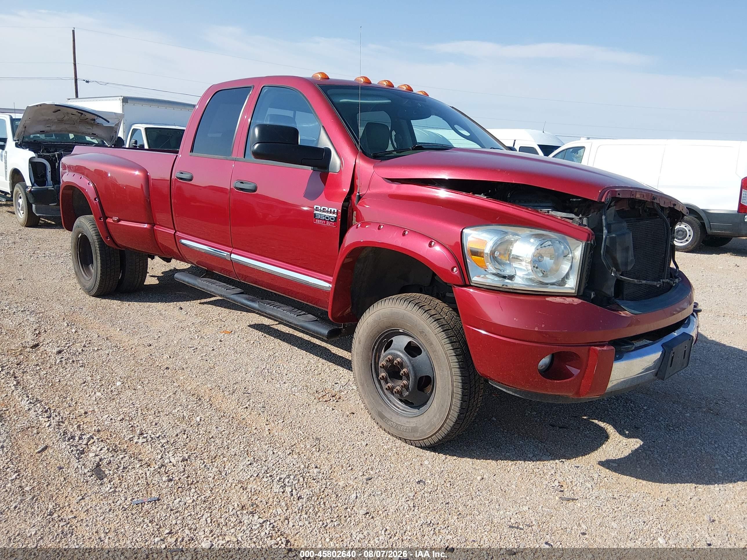 2009 Dodge Ram 3500 VIN 3D7MX48LX9G555152 — IAAI salvage auction photo