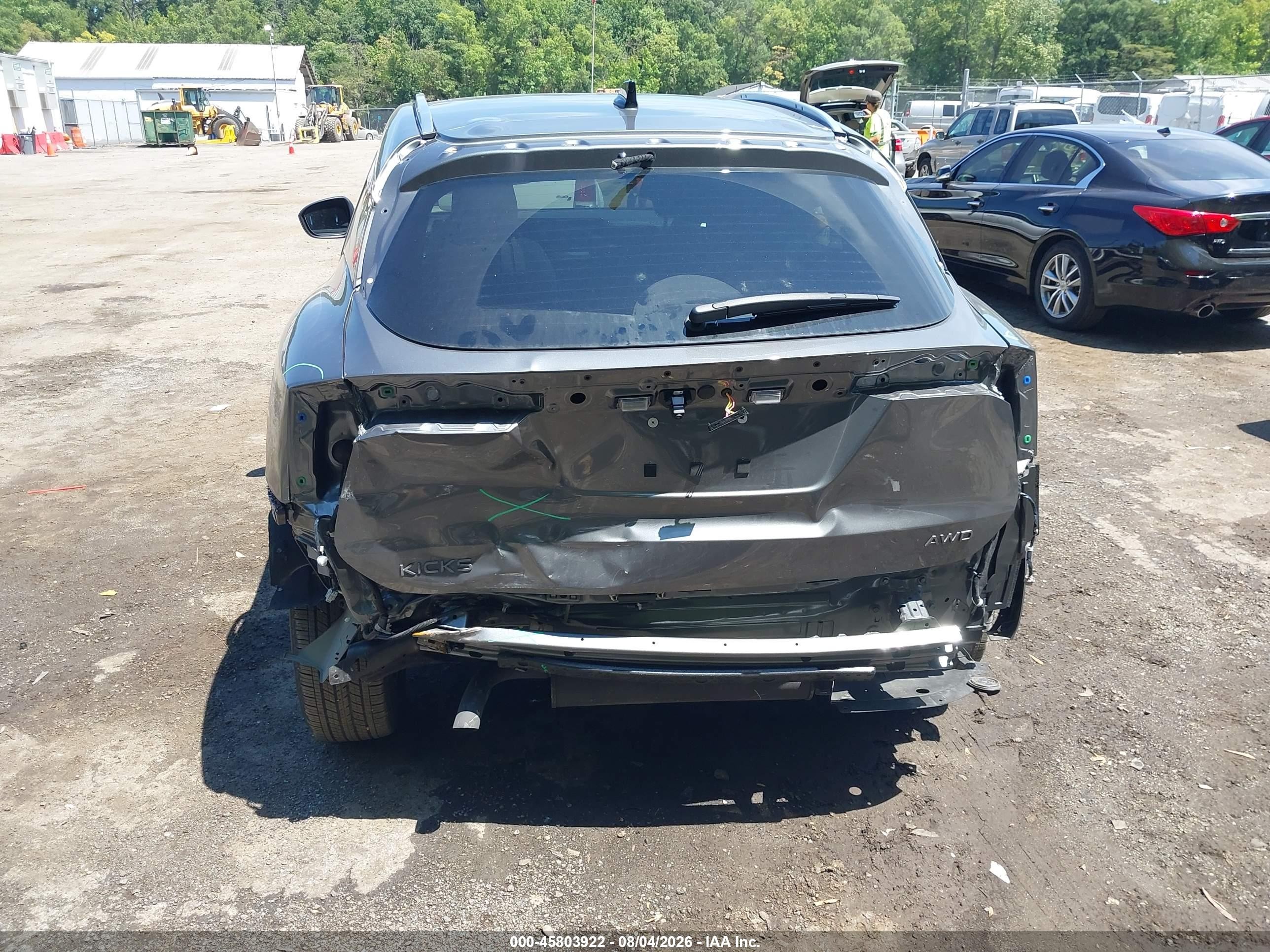 2026 Nissan Kicks VIN 3N8AP6CB1TL323551 IAAI salvage auction — Rear End, Salvage - Greater Than 75% (Maryland), sold $7,975 on 2026-09-14 (photo 6)