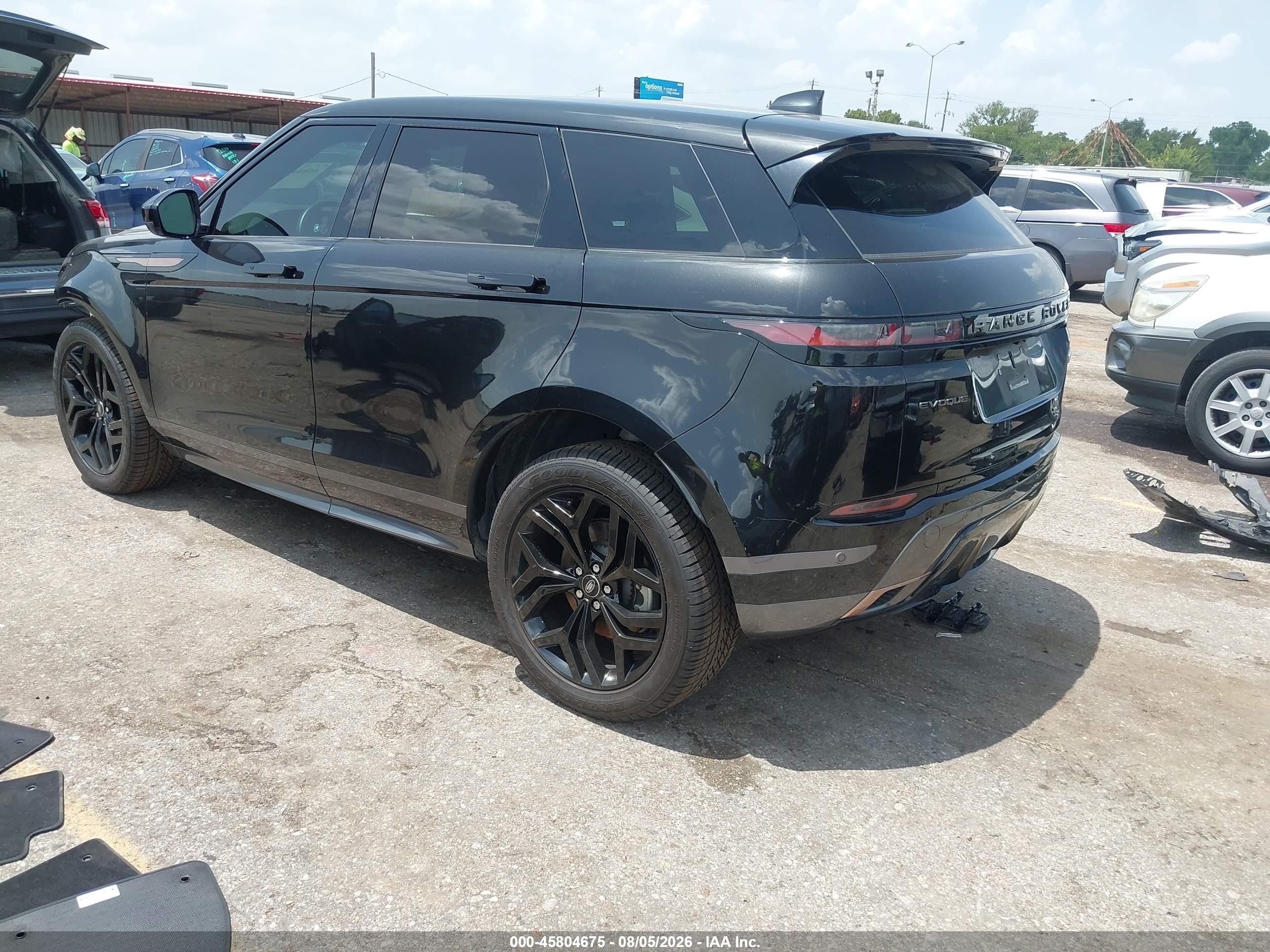 2022 Land rover Range rover evoque VIN SALZT2FX6NH176146 IAAI salvage auction — Front End, Original (Texas), sold $14,000 on 2026-09-28 (photo 3)