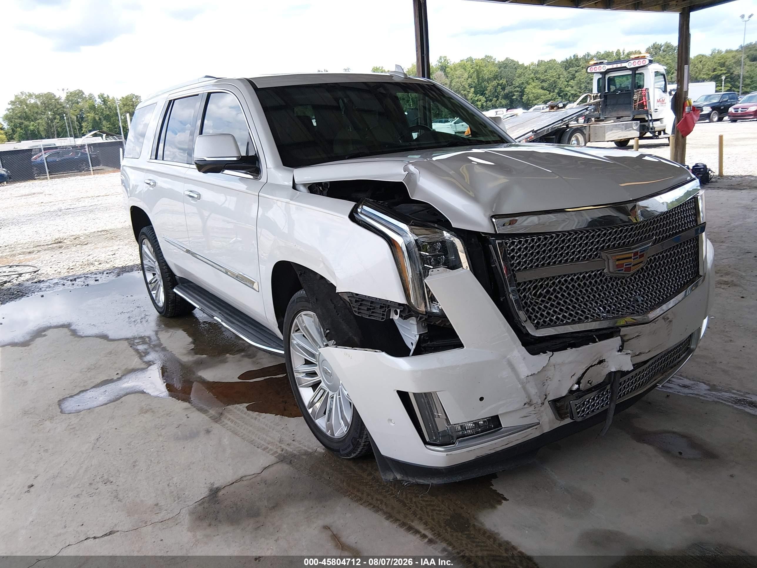 2017 Cadillac Escalade VIN 1GYS3BKJ9HR349466 IAAI salvage auction — Front End, Salvage (Idaho), sold $6,900 on 2026-09-12 (photo 1)