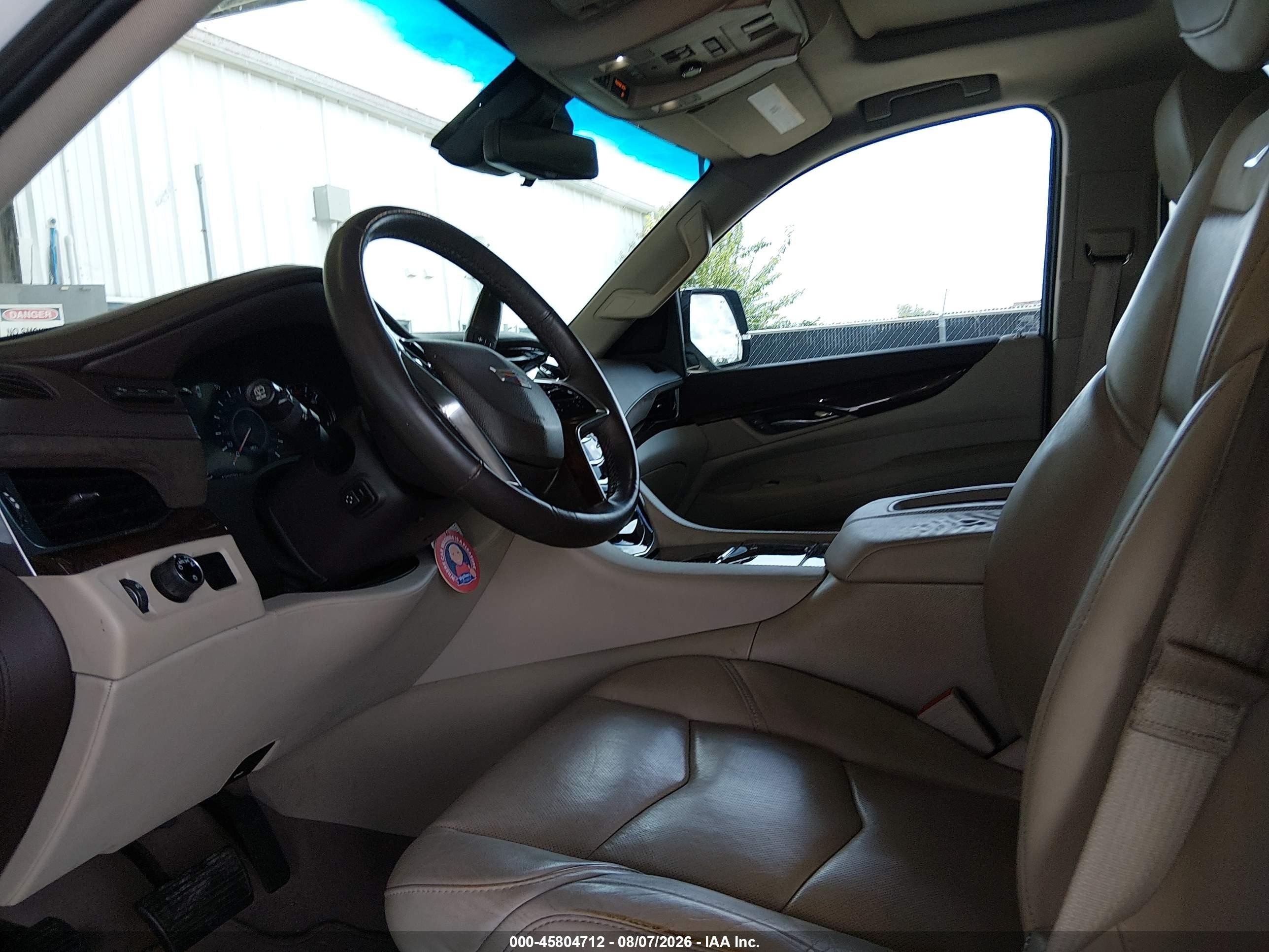2017 Cadillac Escalade VIN 1GYS3BKJ9HR349466 IAAI salvage auction — Front End, Salvage (Idaho), sold $6,900 on 2026-09-12 (photo 5)