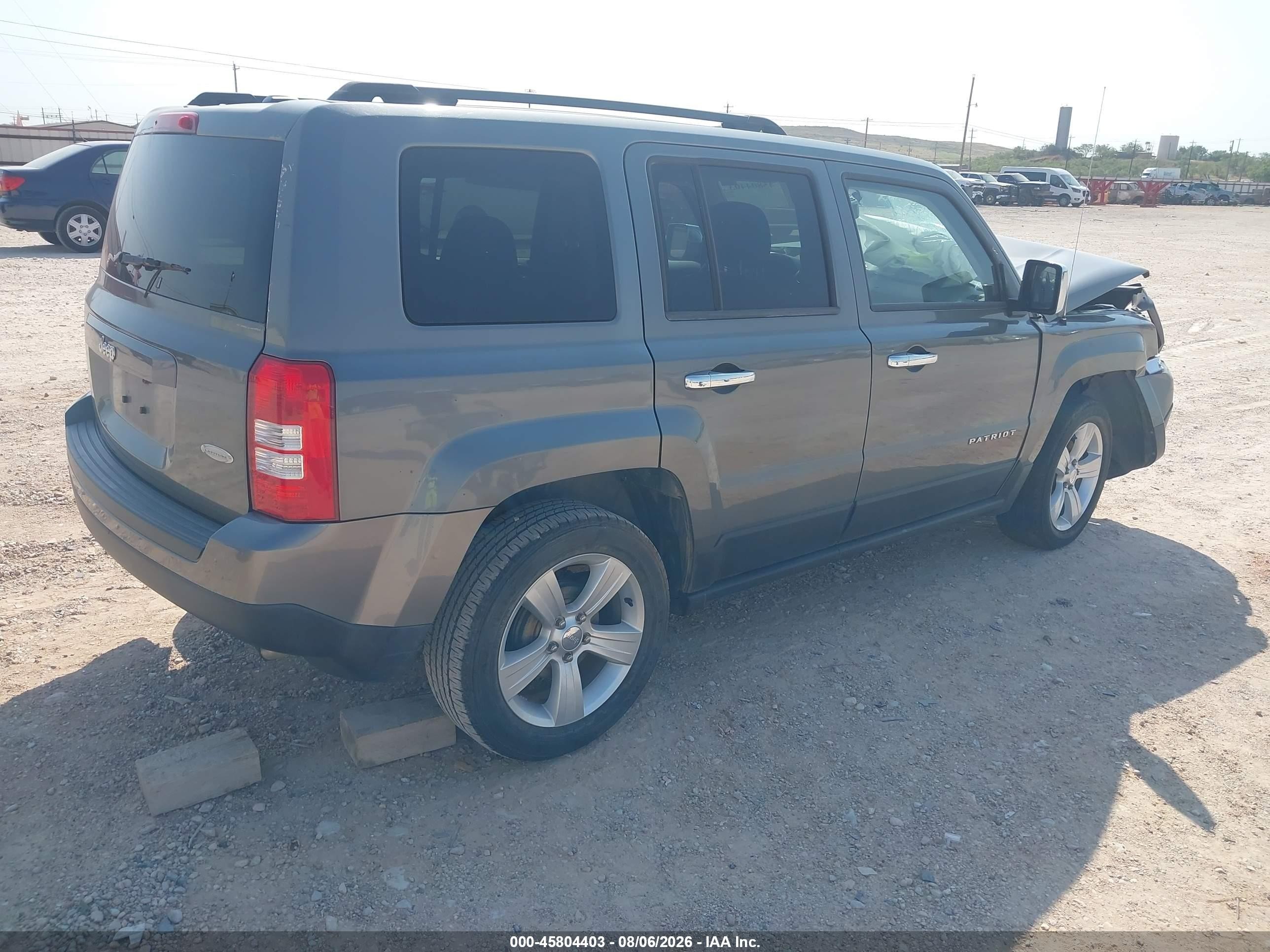 2013 Jeep Liberty (patriot) VIN 1C4NJPFA6DD255374 IAAI salvage auction — Front End, Salvage (Texas), sold $350 on 2026-09-19 (photo 4)