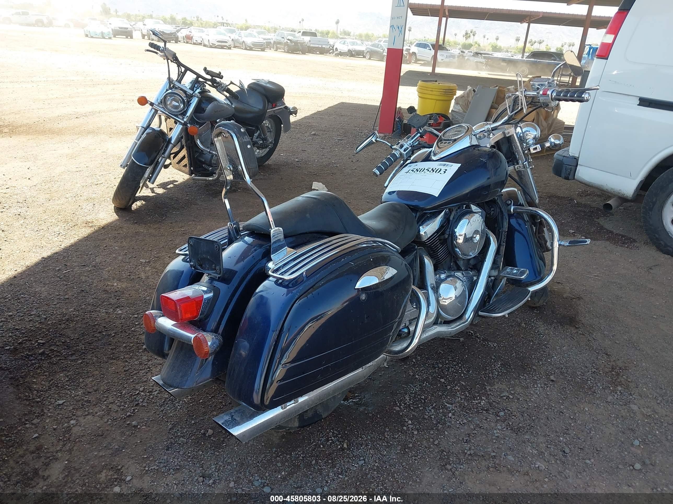 2002 Kawasaki Vn1500 VIN JKBVNAL192A014368 IAAI salvage auction — Normal Wear, Clear (Arizona), sold $1,100 on 2026-09-09 (photo 4)