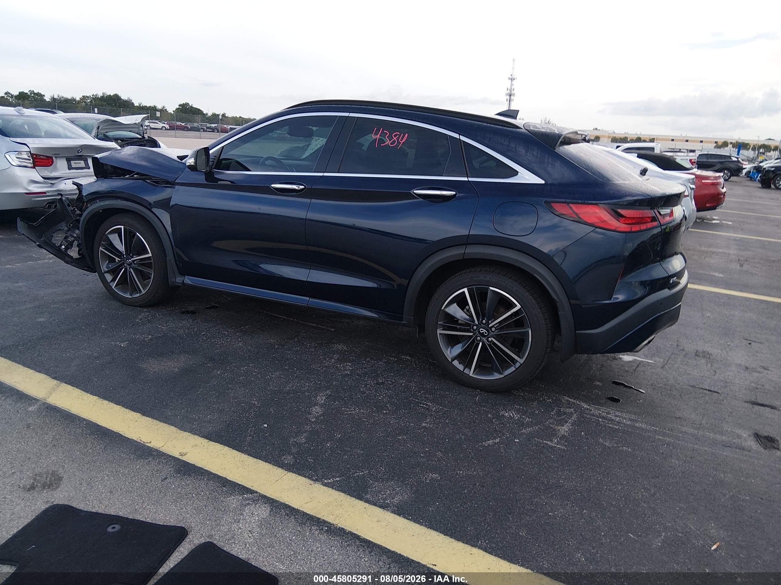 2023 Infiniti Qx55 VIN 3PCAJ5KR5PF121211 IAAI salvage auction — Unknown, Rebuildable (Florida), sold $8,600 on 2026-09-06 (photo 3)