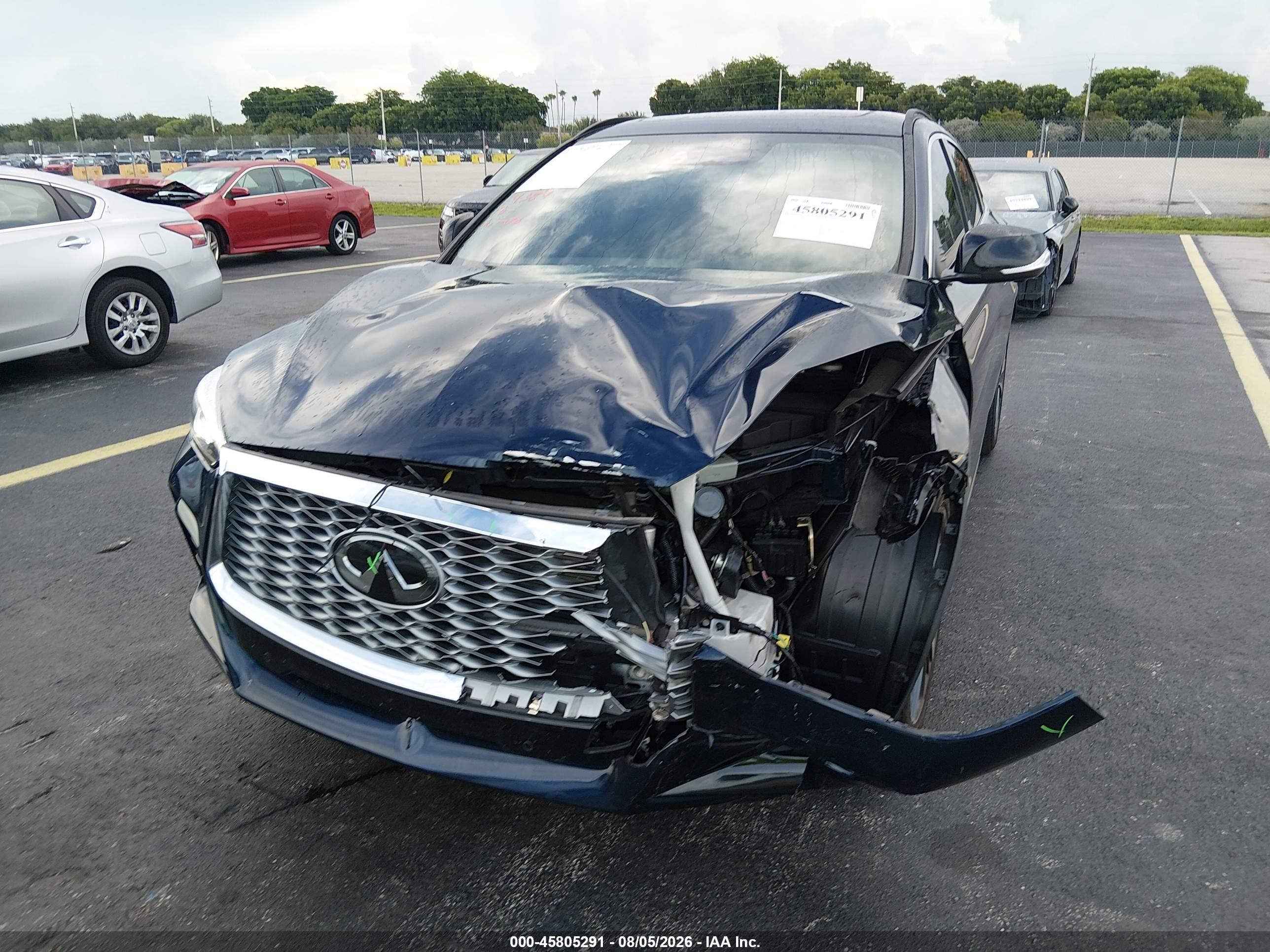 2023 Infiniti Qx55 VIN 3PCAJ5KR5PF121211 IAAI salvage auction — Unknown, Rebuildable (Florida), sold $8,600 on 2026-09-06 (photo 6)