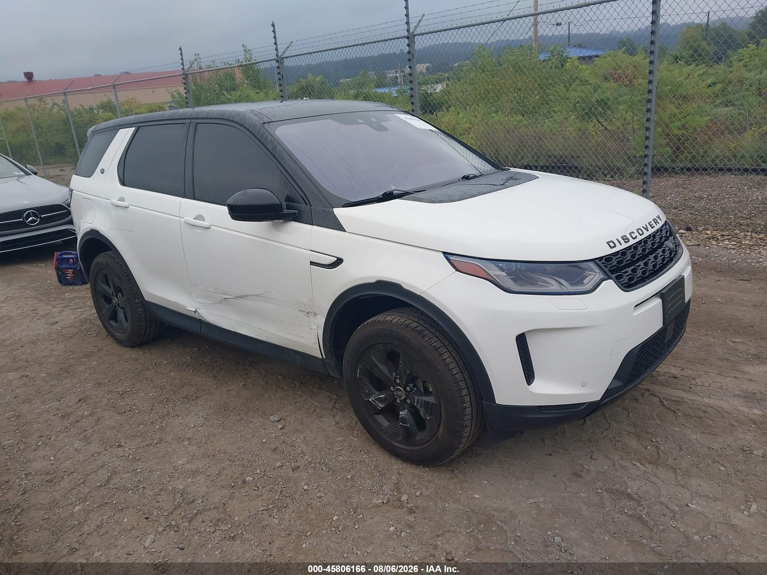 2020 Land Rover Discovery Sport VIN SALCJ2FX8LH833862 — IAAI salvage auction photo