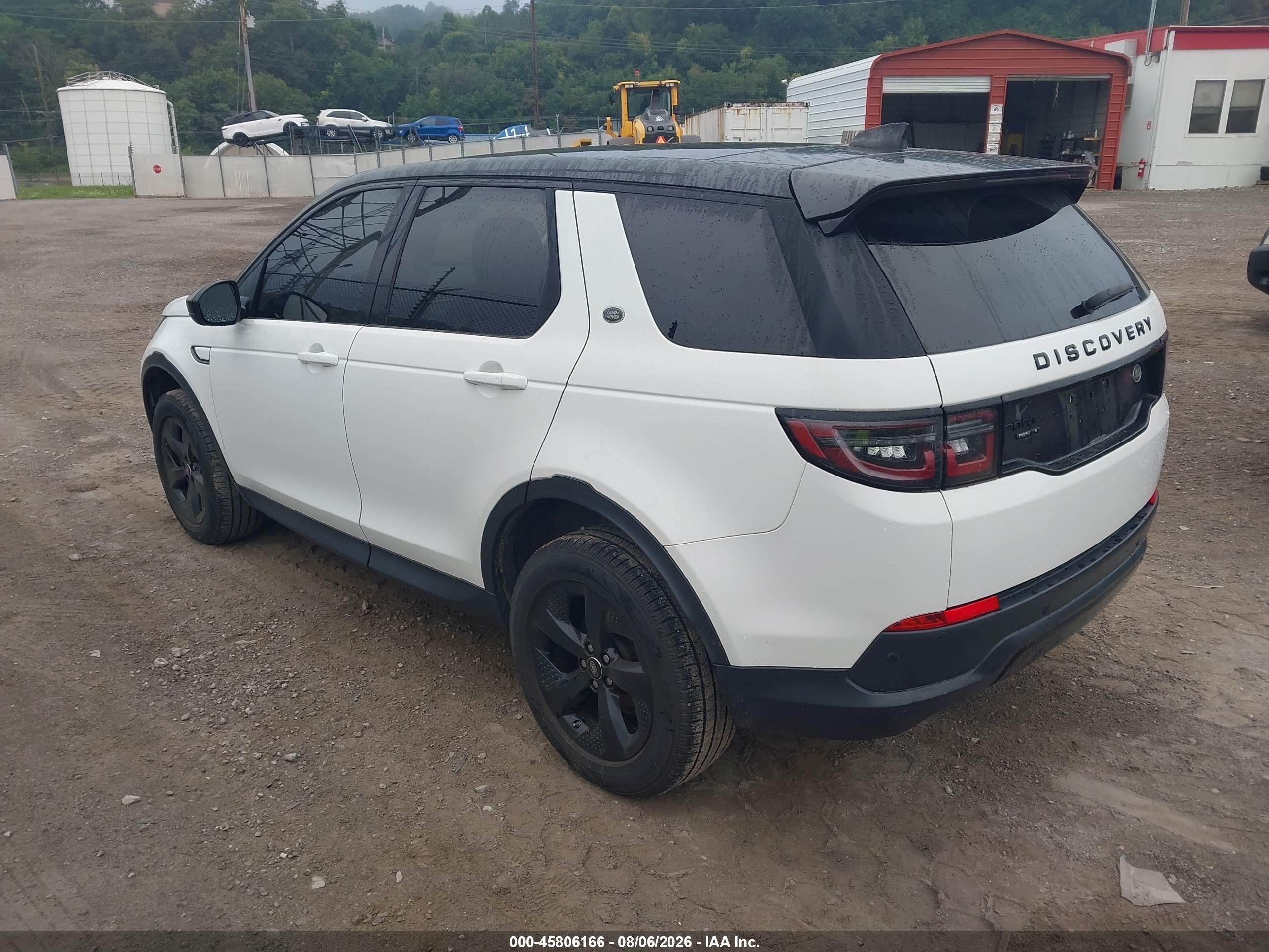 2020 Land Rover Discovery Sport VIN SALCJ2FX8LH833862 IAAI salvage auction — Side, Salvage (Pennsylvania), sold $7,200 on 2026-09-12 (photo 3)